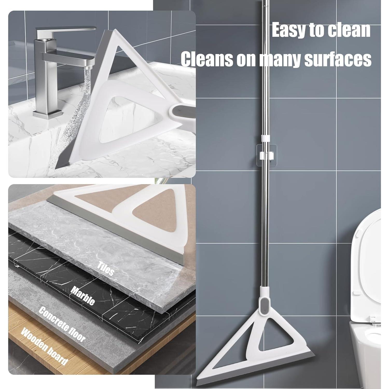 Escoba de Silicona Multifuncional XXFLOWER 139.7 cm Blanca