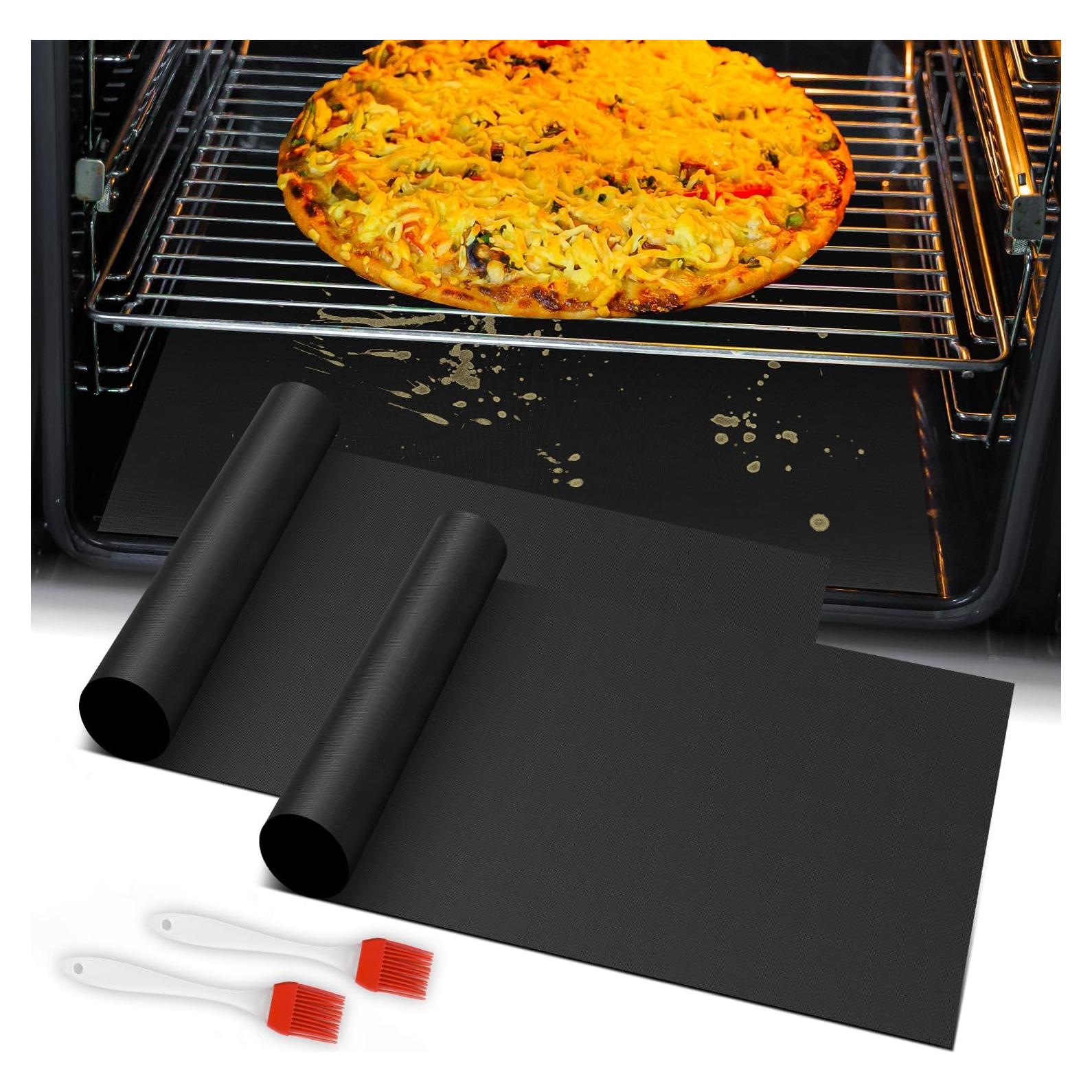 Forros de horno Goldeer 2 unidades 60x40 cm Teflón resistente