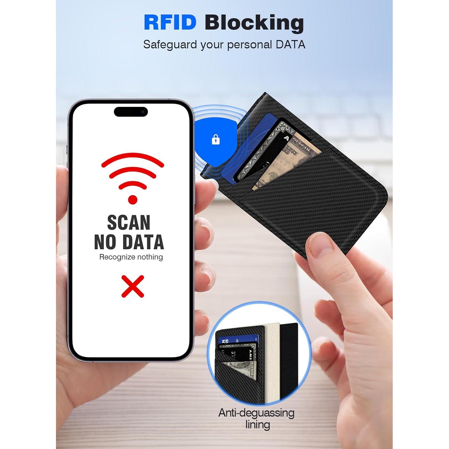 Soporte de Cartera Magnética TopMade para iPhone 12-16, Negro