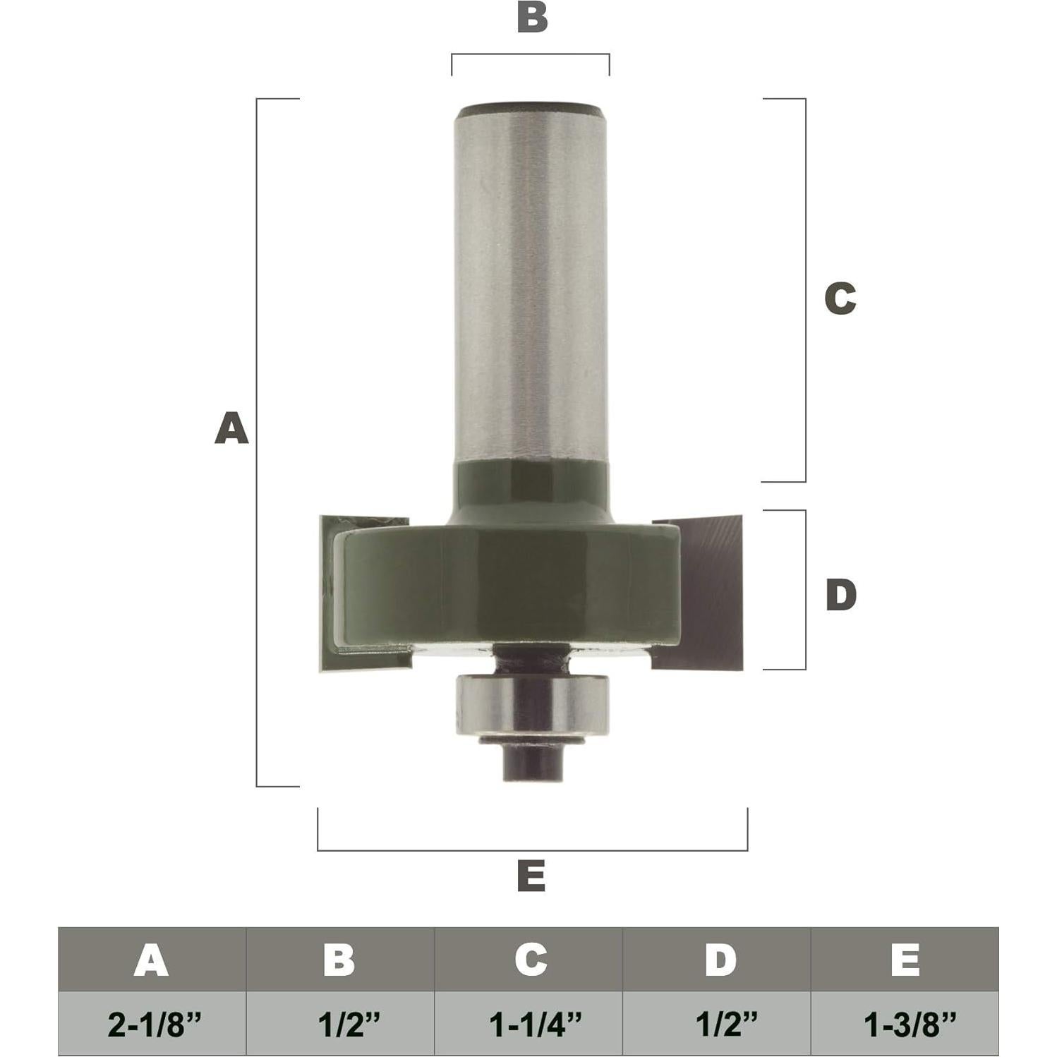 Juego de Fresas de Rabete Sabre Tools Eje 1/2" 7 Rodamientos