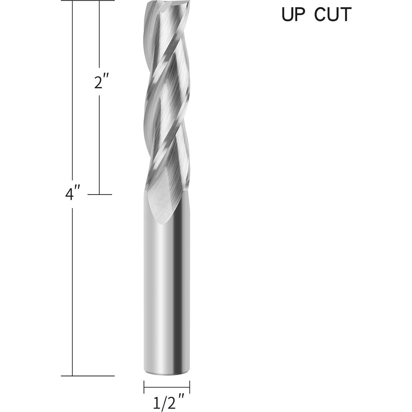 Fresa Espiral Upcut EANOSIC 1/2" 5,08cm Carburo 4"