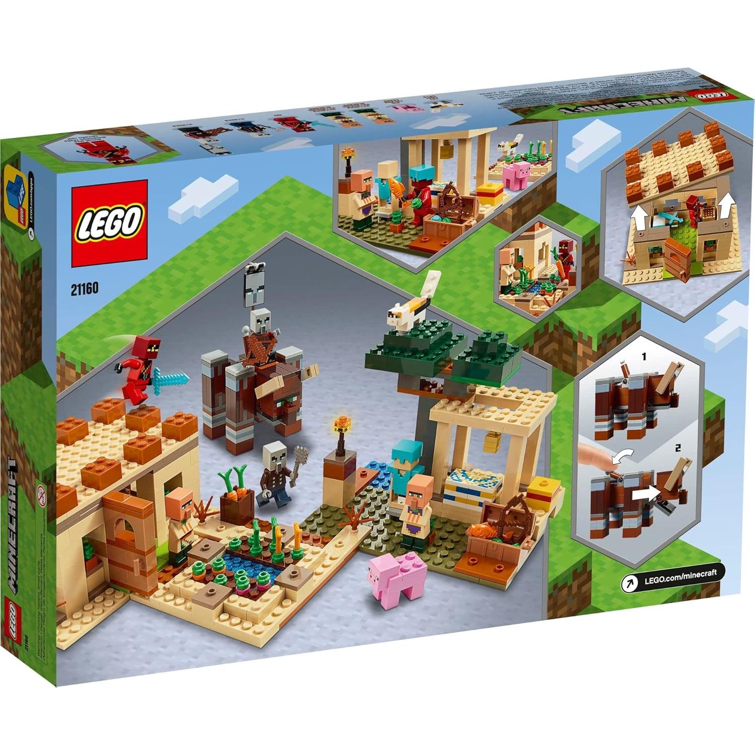 LEGO Minecraft Incursión de Illager 21160 - 562 Piezas
