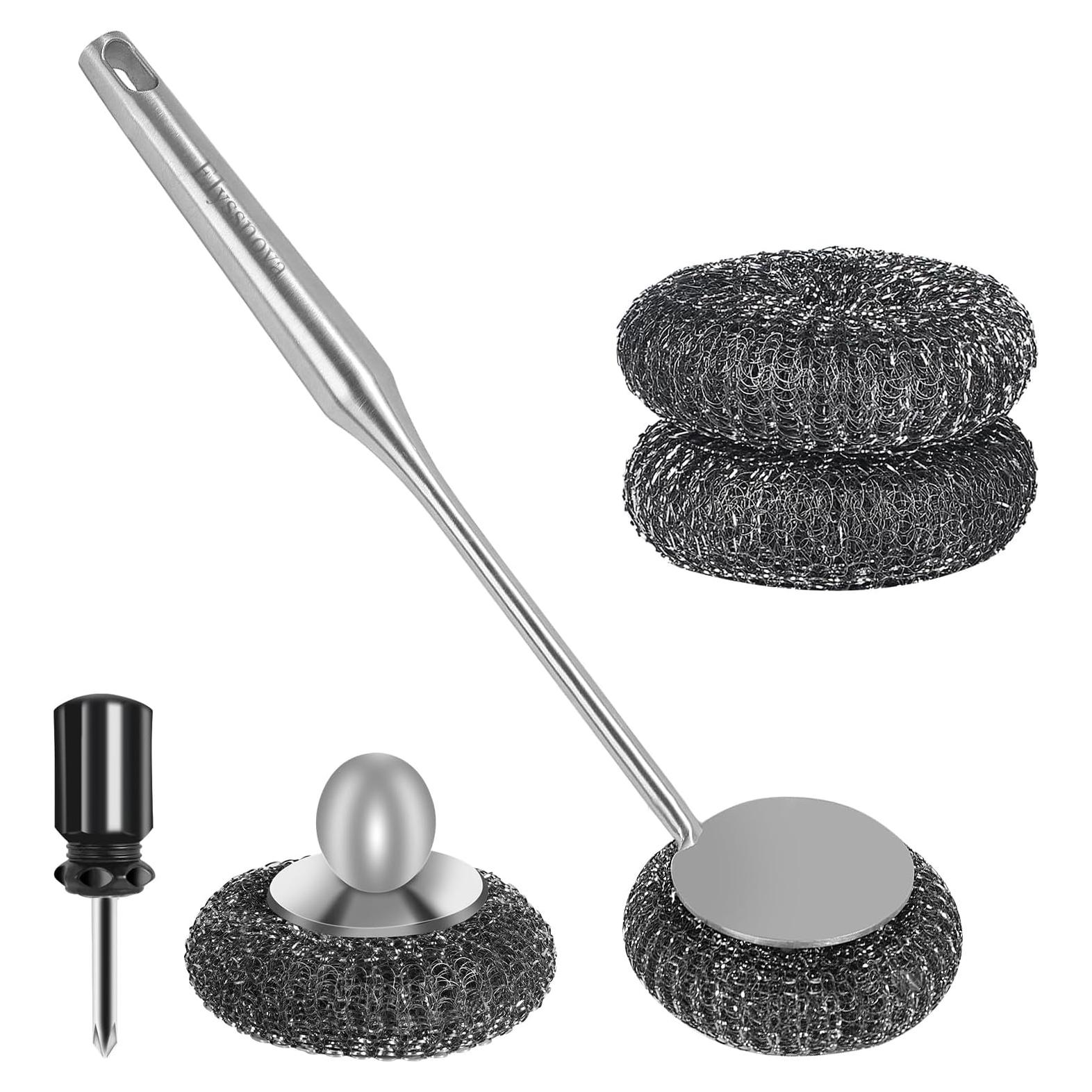 Juego de Estropajos de Acero Inoxidable Elyssnova 2 Piezas