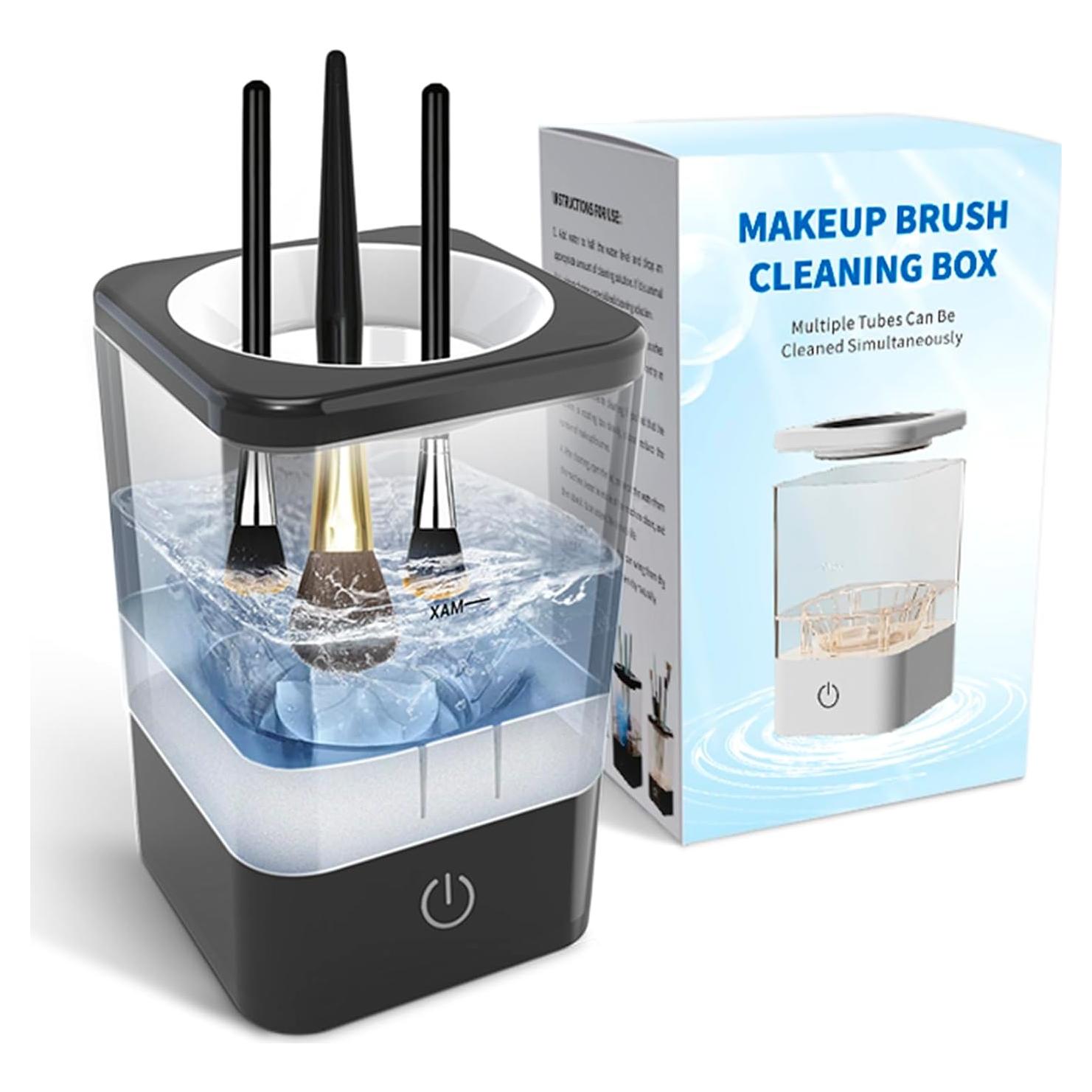 Makeup Brush Cleaner, Neeyer Super-Fast Electric Brush Cleaner Machine Automatic Brush Cleaner Spinner Makeup Brush Tools black