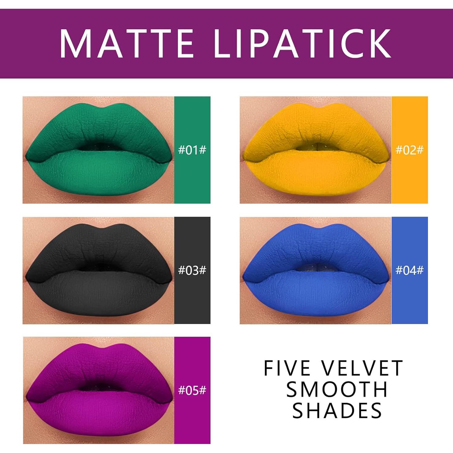 Set de Pintalabios KYDA 10 Colores Mate y Brillo Metálico