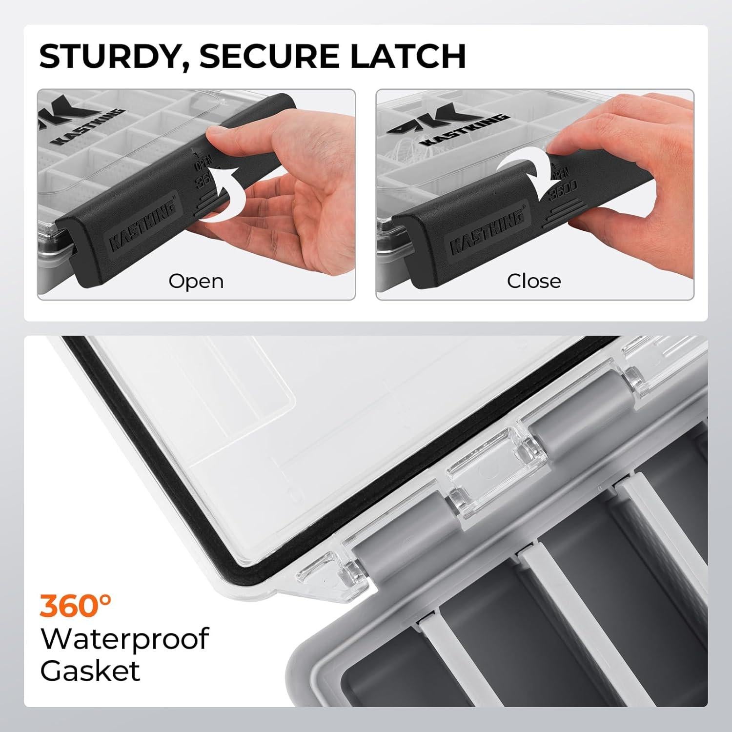 Caja de Pesca Impermeable KastKing HyperSeal 3600 - Organizador