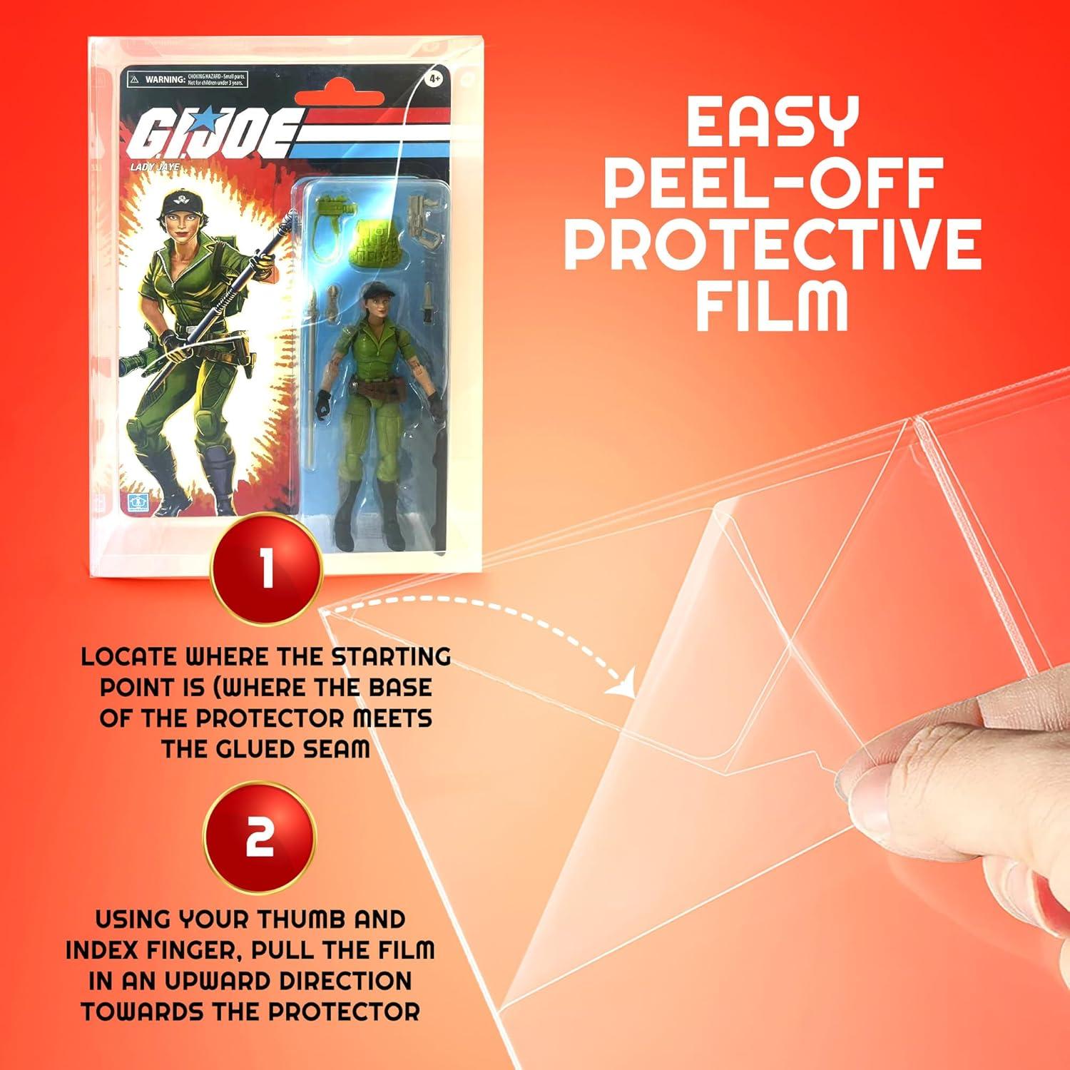 Funda Protectora EVORETRO para Figuras G.I. Joe - Paquete 10