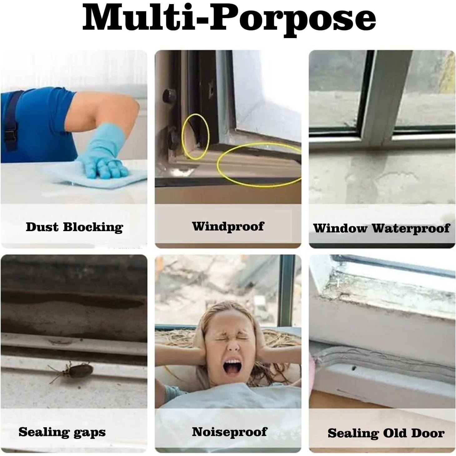 Cinta de Sellado de Ventanas Qoqooice 5 cm x 5 m Transparente