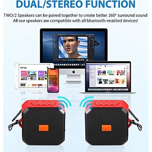 Altavoz Bluetooth 5.3 Tek Styz IPX7 13h Reproducción Azul