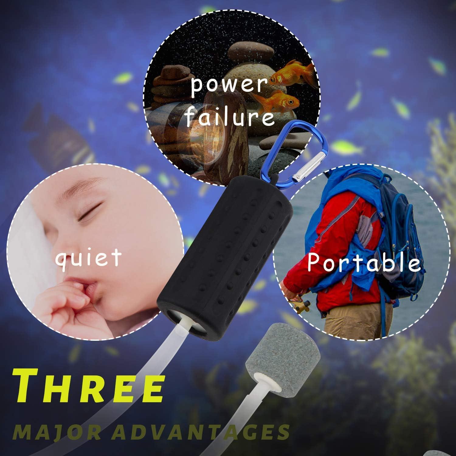 Bomba de Aire USB para Acuario Useekoo, Silenciosa y Eficiente