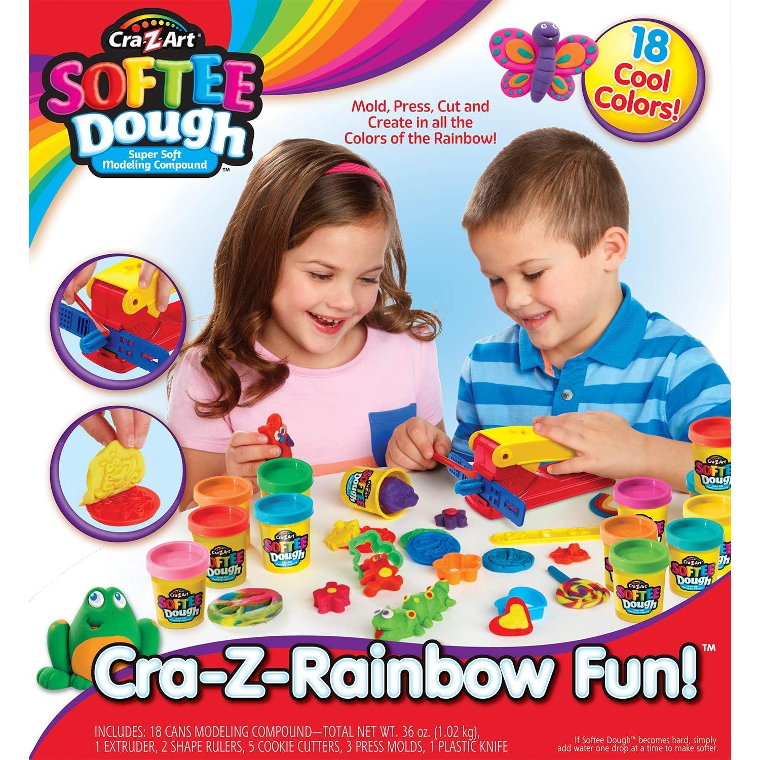 Set de Masa Softee Cra-Z-Art Arcoíris 30 Piezas