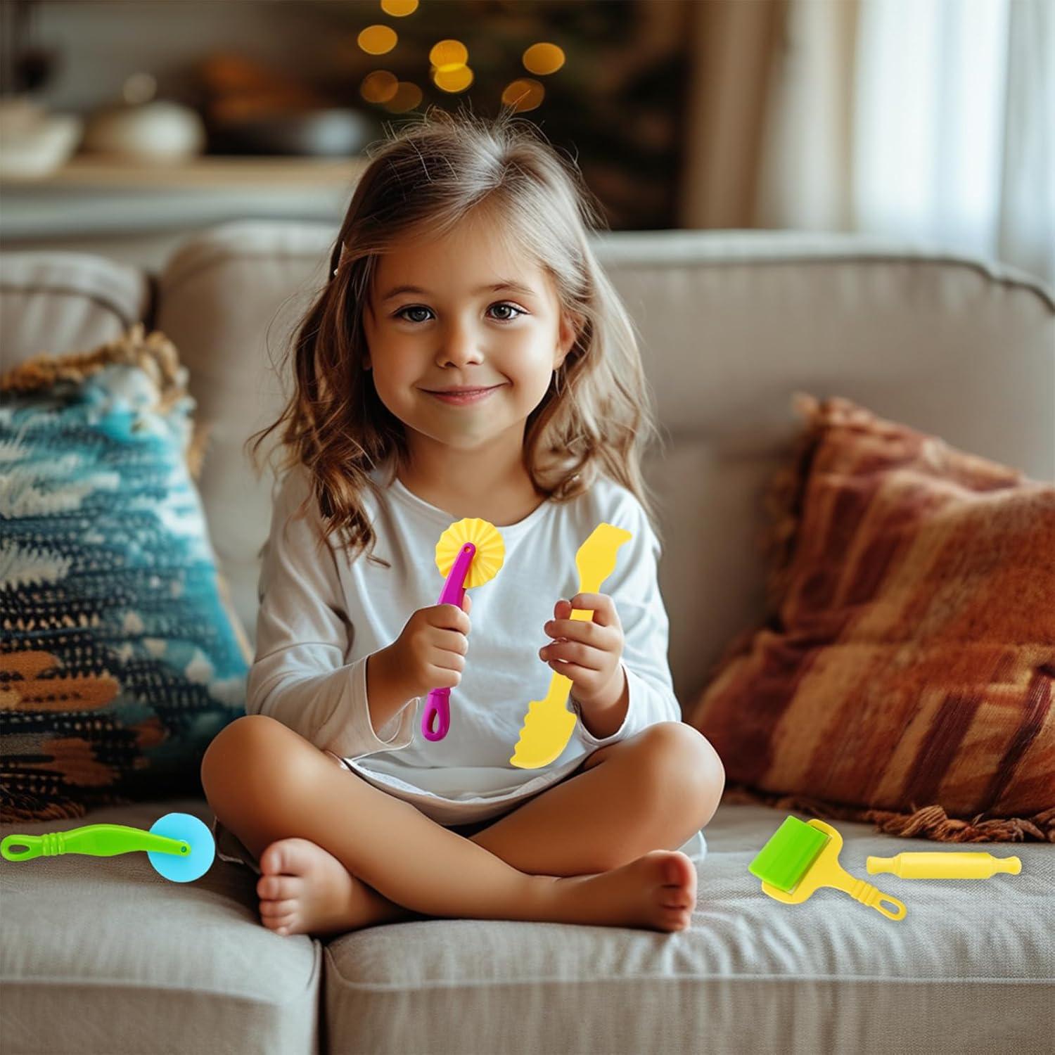 Juego de Herramientas de Arcilla Inxens 43 Pzs para Niños 2-4 Años