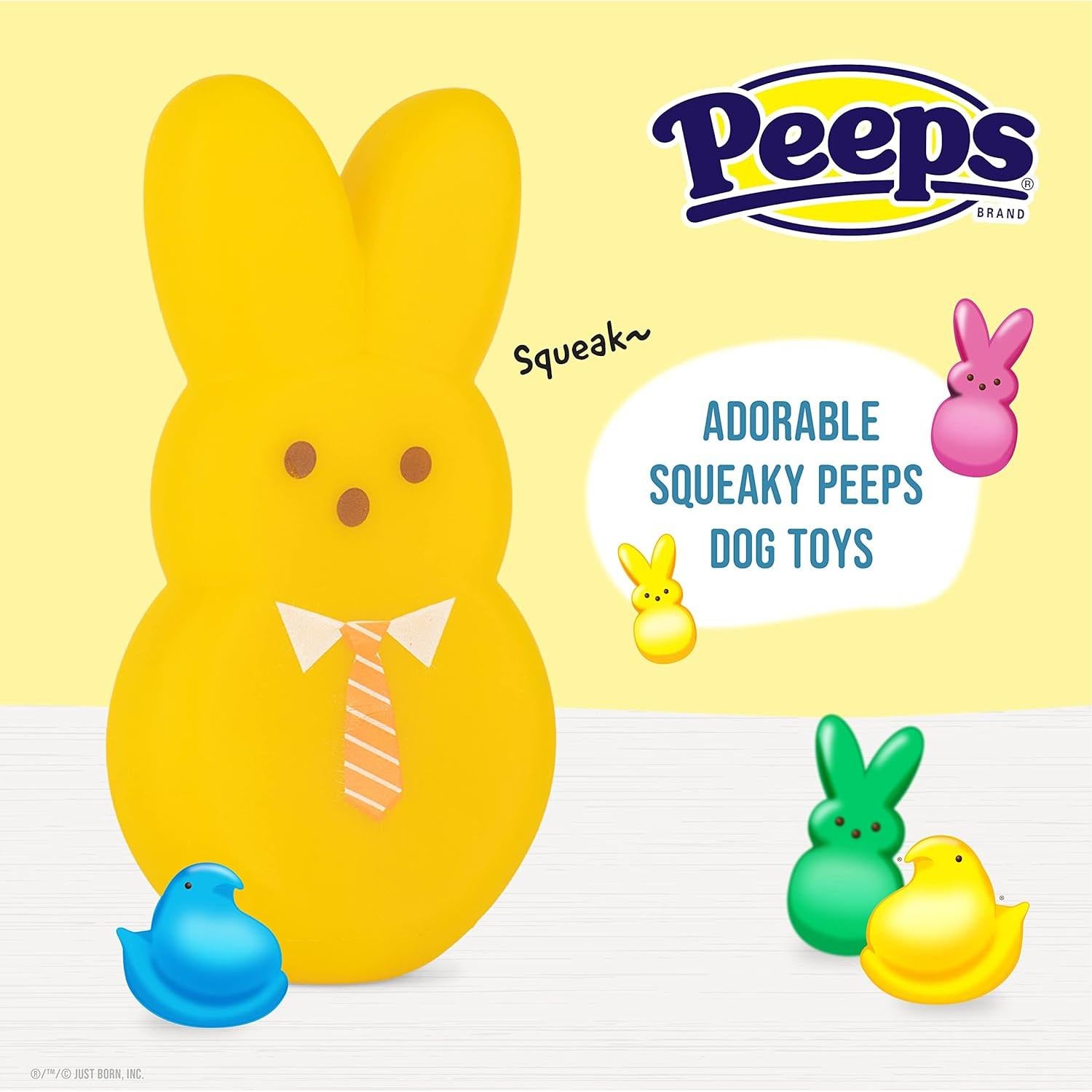 Juguetes para Perros Peeps 3 Piezas Conejos de Vinilo 10 cm