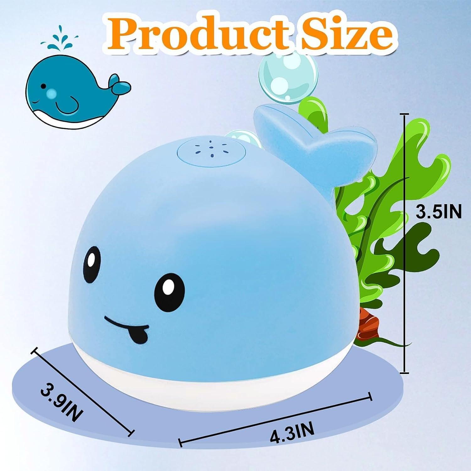 Juguete de Baño Ballena PARHILYAR Azul Iluminado 220g