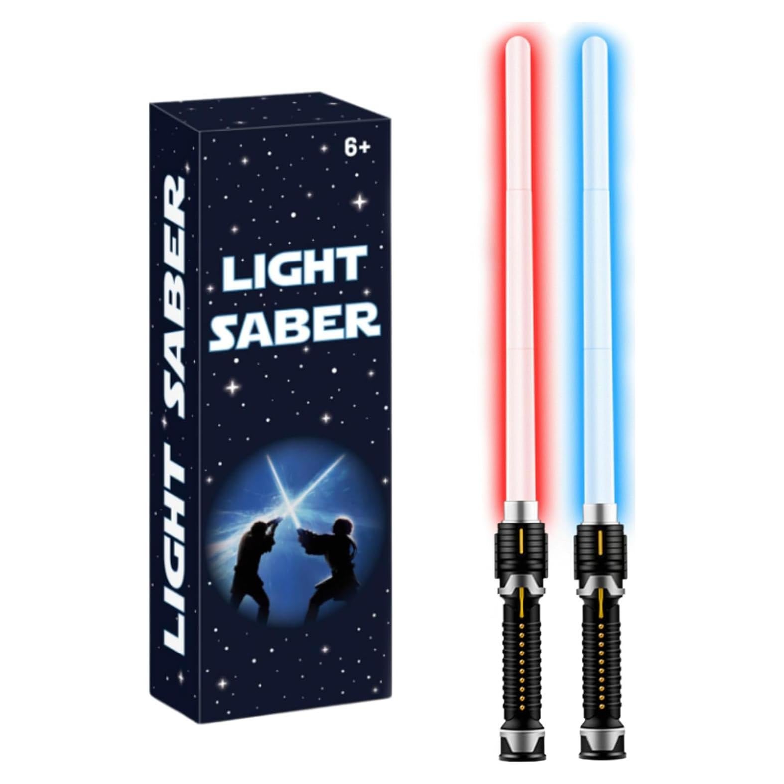 Sable de Luz Retráctil VXQ 2-en-1 para Niños - Rojo y Azul