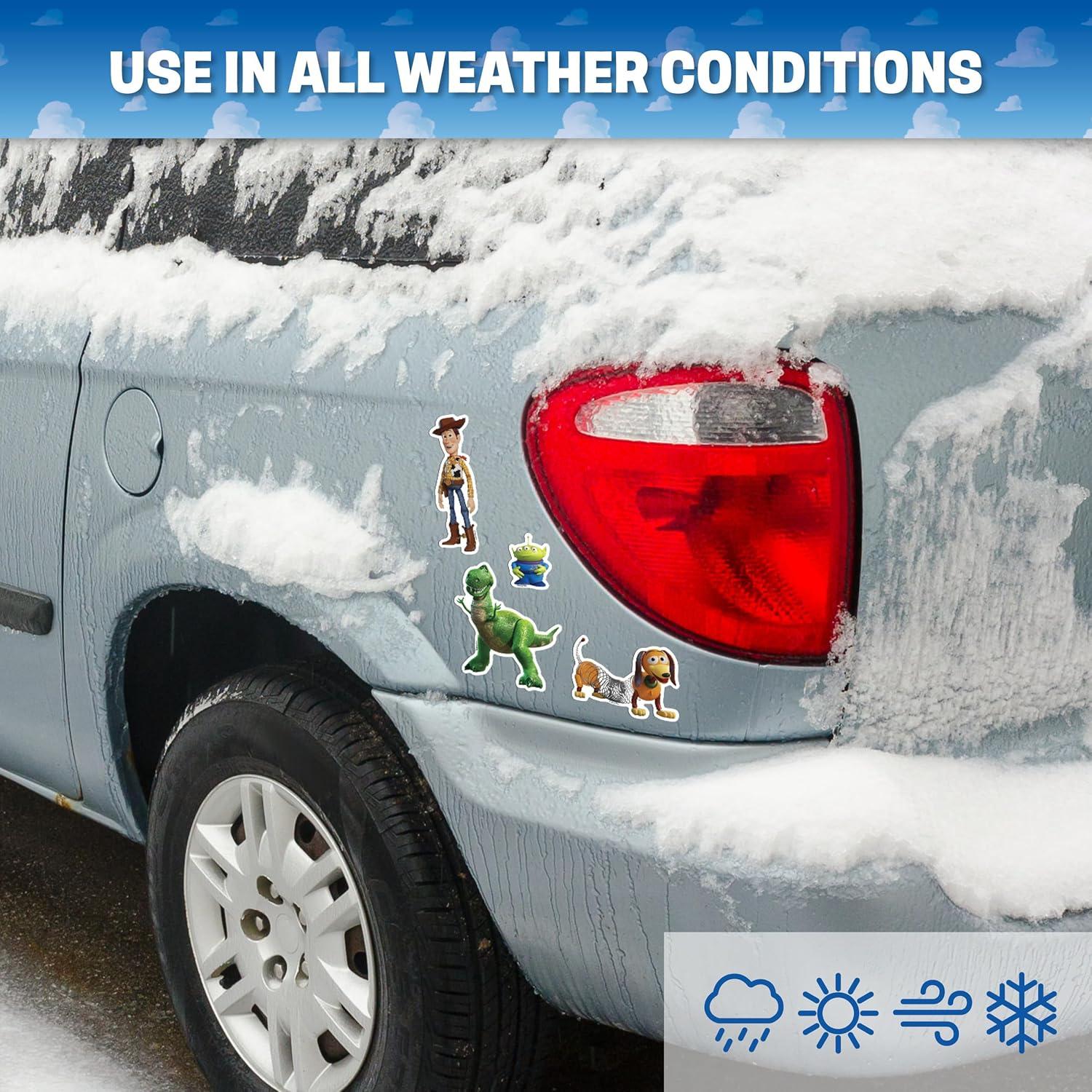 Set de 4 Calcomanías Toy Story Disney - Woody, Rex, Slinky y Alien