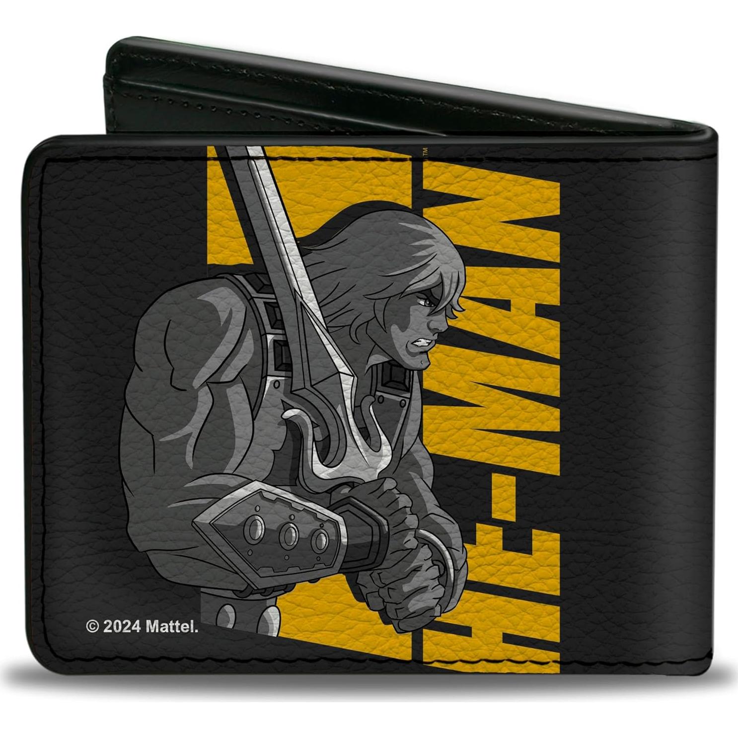 Cartera Bifold Buckle-Down He-Man y Skeletor Cuero Vegano