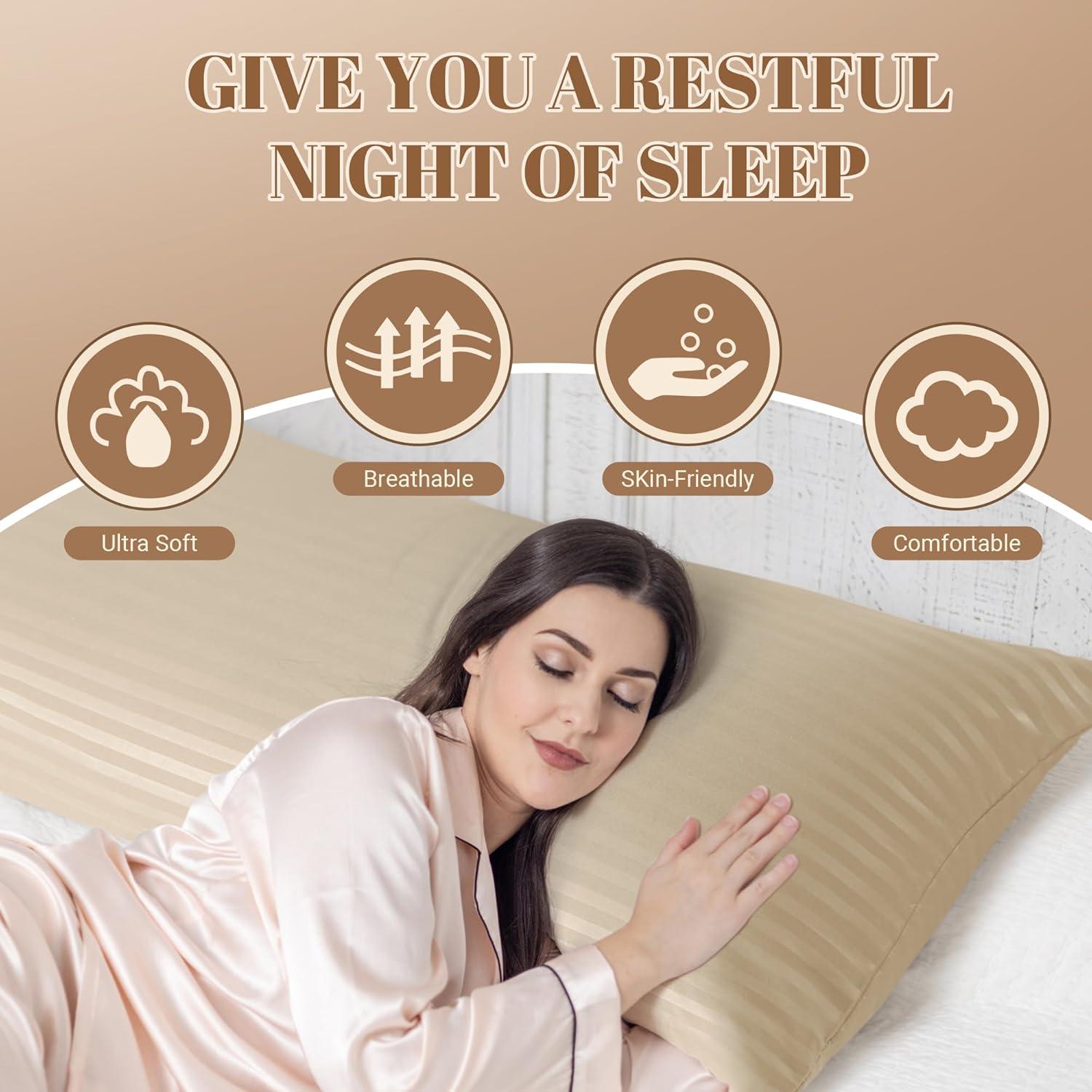 Almohada Corporal Cosybay 137x51 cm Beige Firme y Lavable