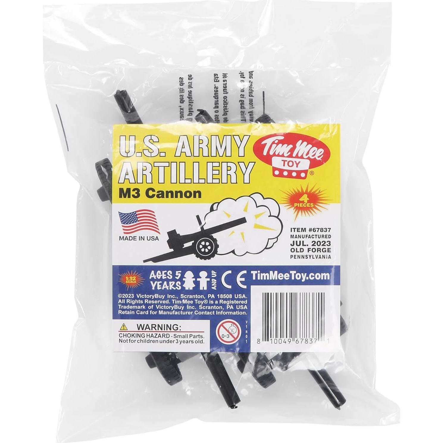 Conjunto de Artillería Antitanque TimMee 4pc Negro 10.8cm