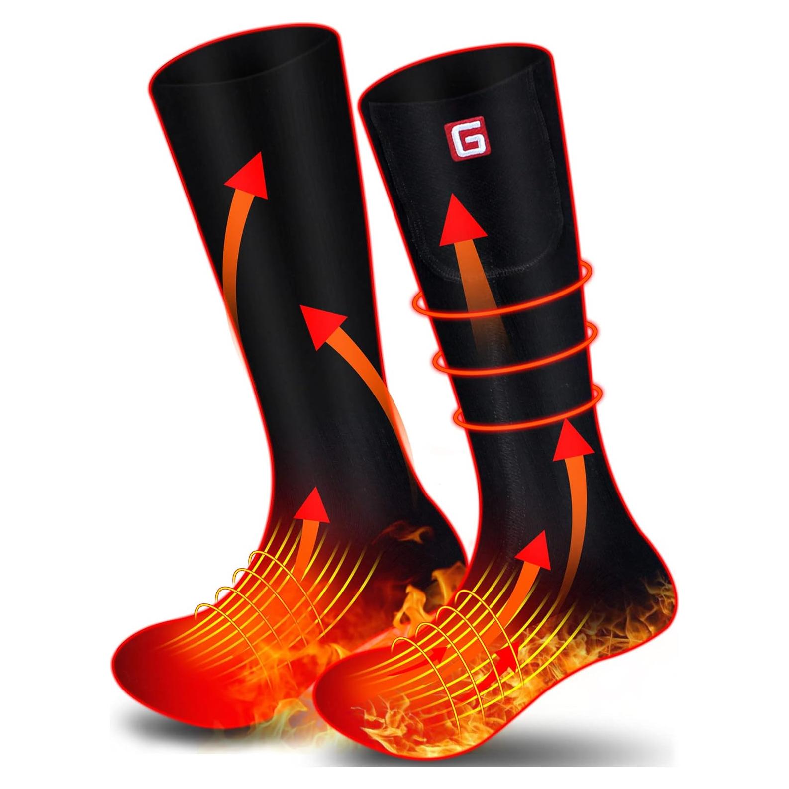 Calcetines Calentados SPRING Recargables Unisex Térmicos 2200mAh