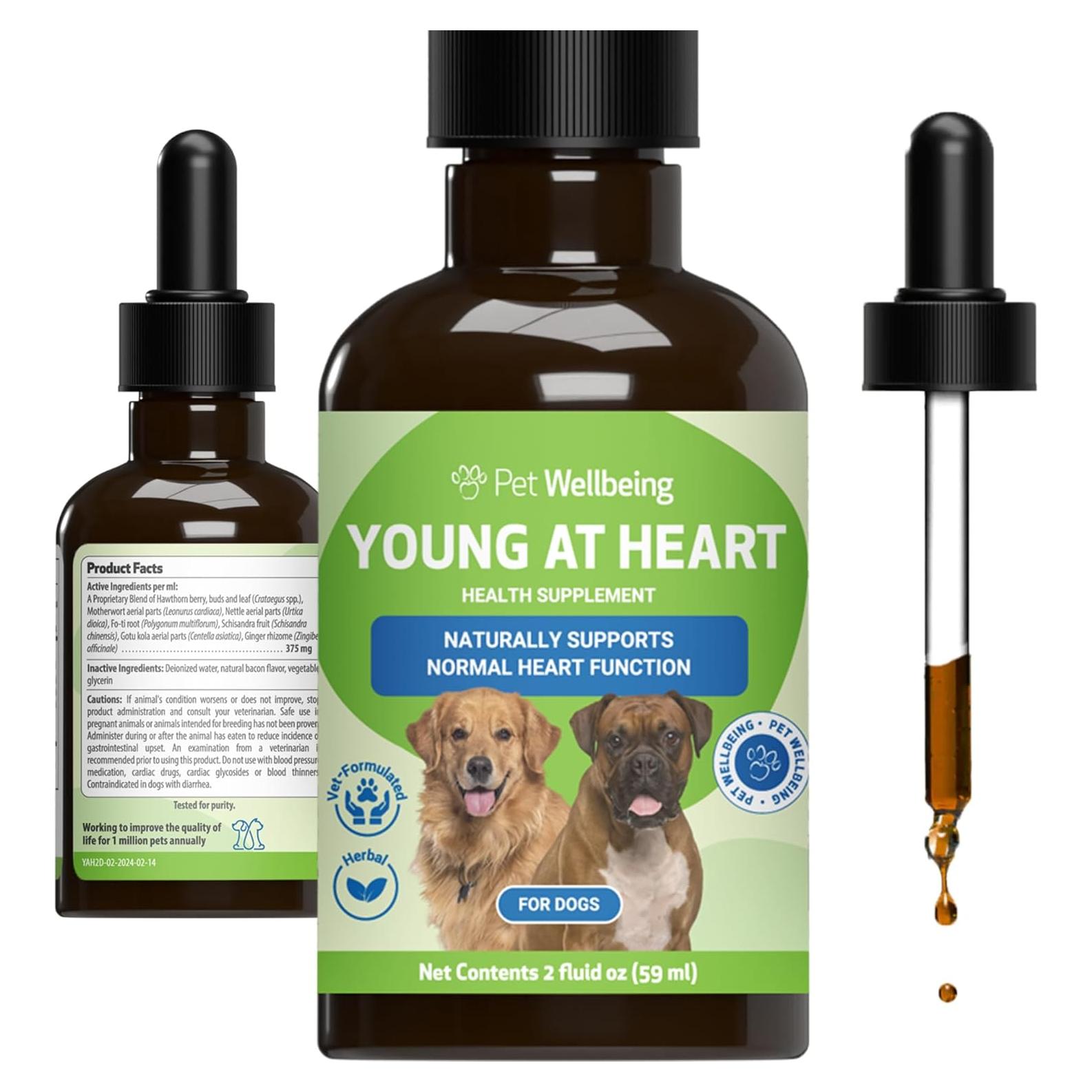 Suplemento Herbal Pet Wellbeing Joven de Corazón para Perros 59 ml