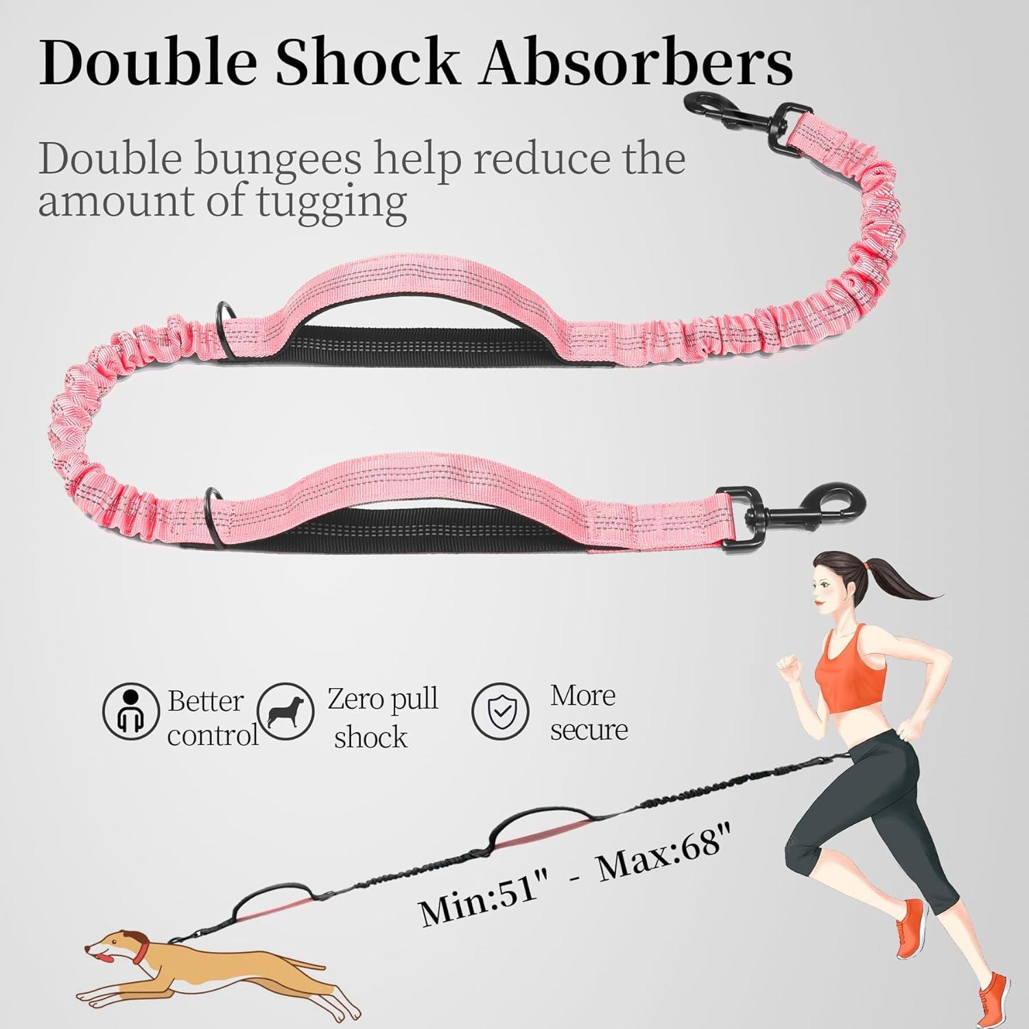 Correa para Perros Manos Libres iYoShop Rosa Bebé Mediana