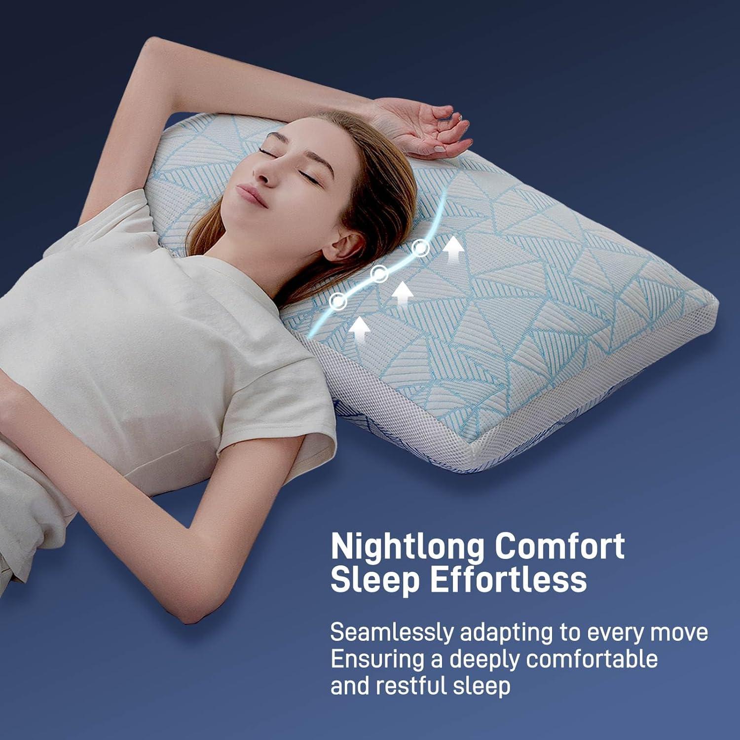 Almohada Ajustable Hipoalergénica Paxavofa Queen Espuma Viscoelástica