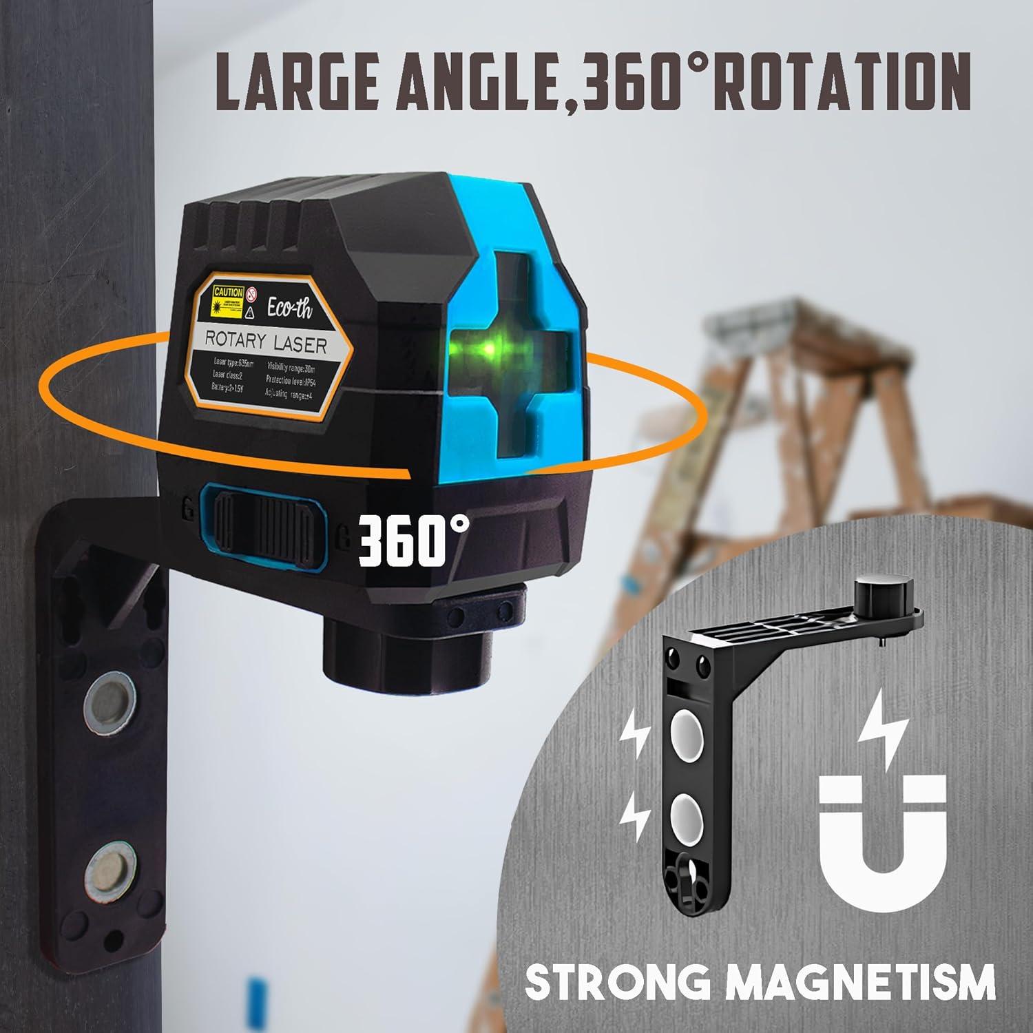 Nivel Láser Autonivelante ECO-TH 30m Verde 360° IP54