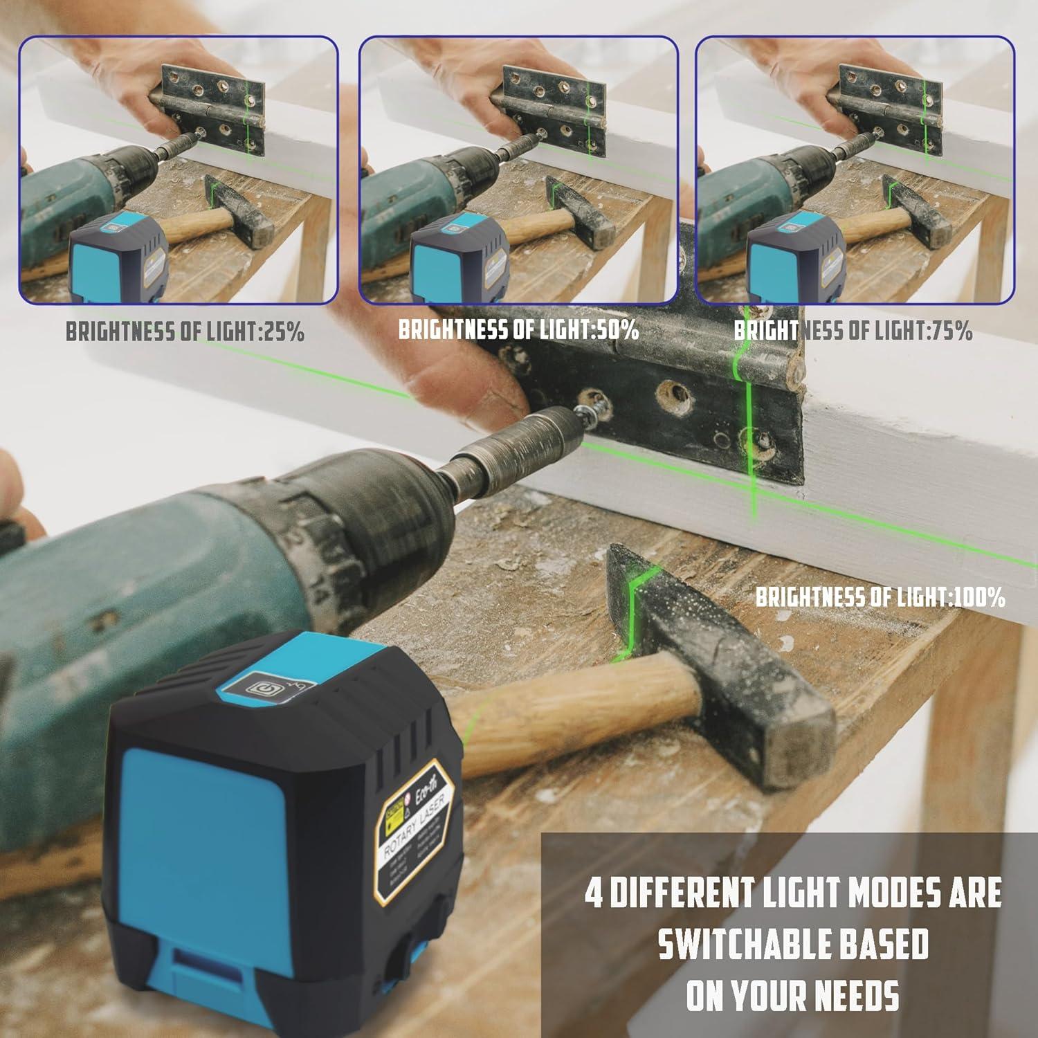 Nivel Láser Autonivelante ECO-TH 30m Verde 360° IP54