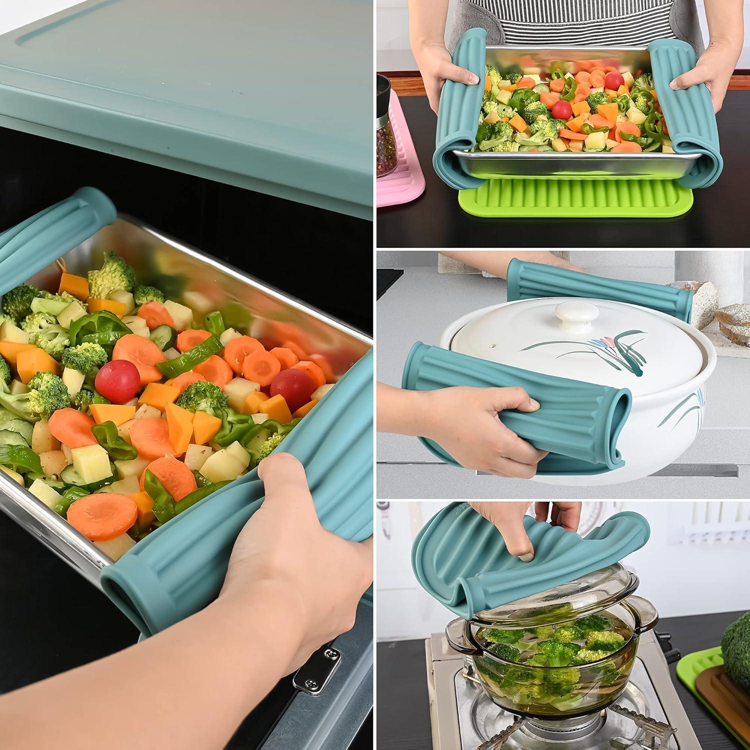 Trivetes de Silicona Smithcraft Set de 2 Gris 22.86x30.48 cm