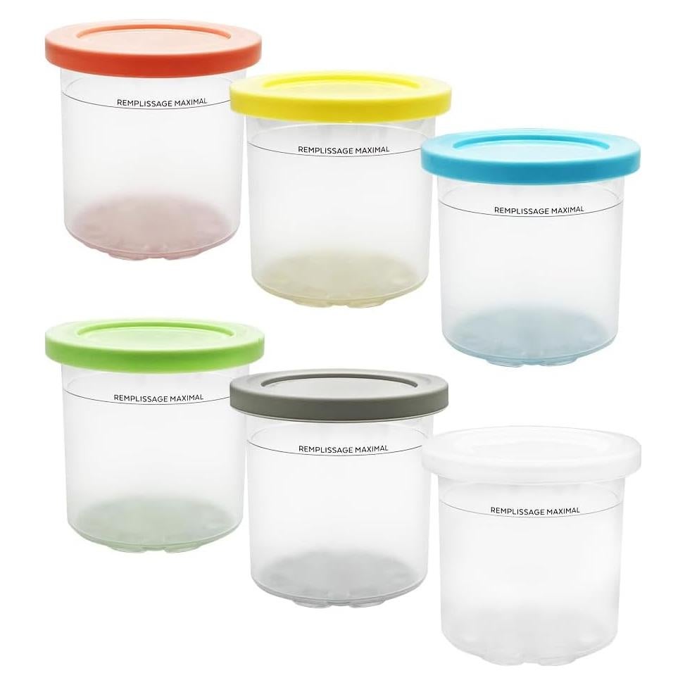 Paquete de 6 Pintas de Helado CXQ para Ninja Creami NC300