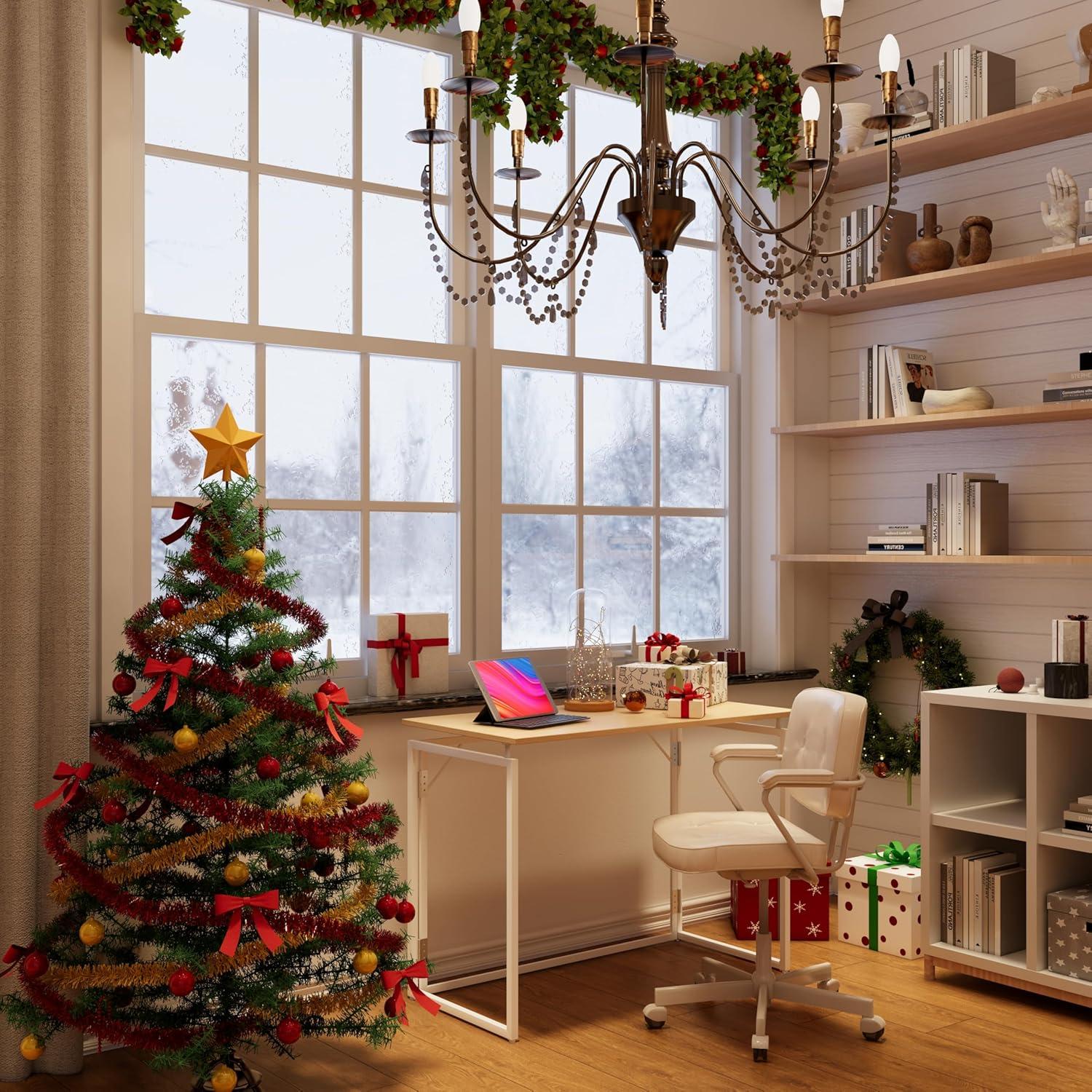 Escritorio Plegable Alawooder FD-30 Beige 76.2x40.6cm Minimalista