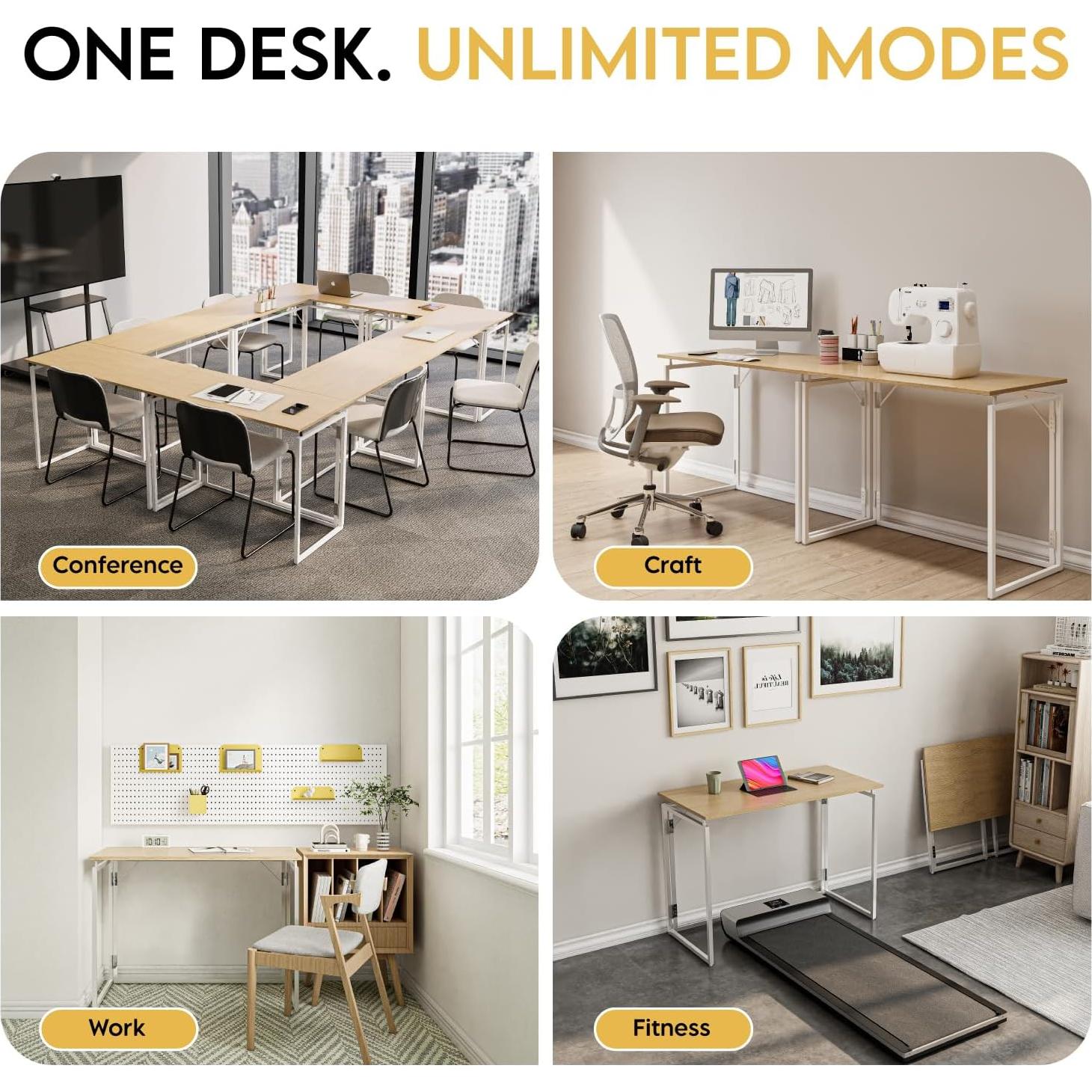 Escritorio Plegable Alawooder FD-30 Beige 76.2x40.6cm Minimalista