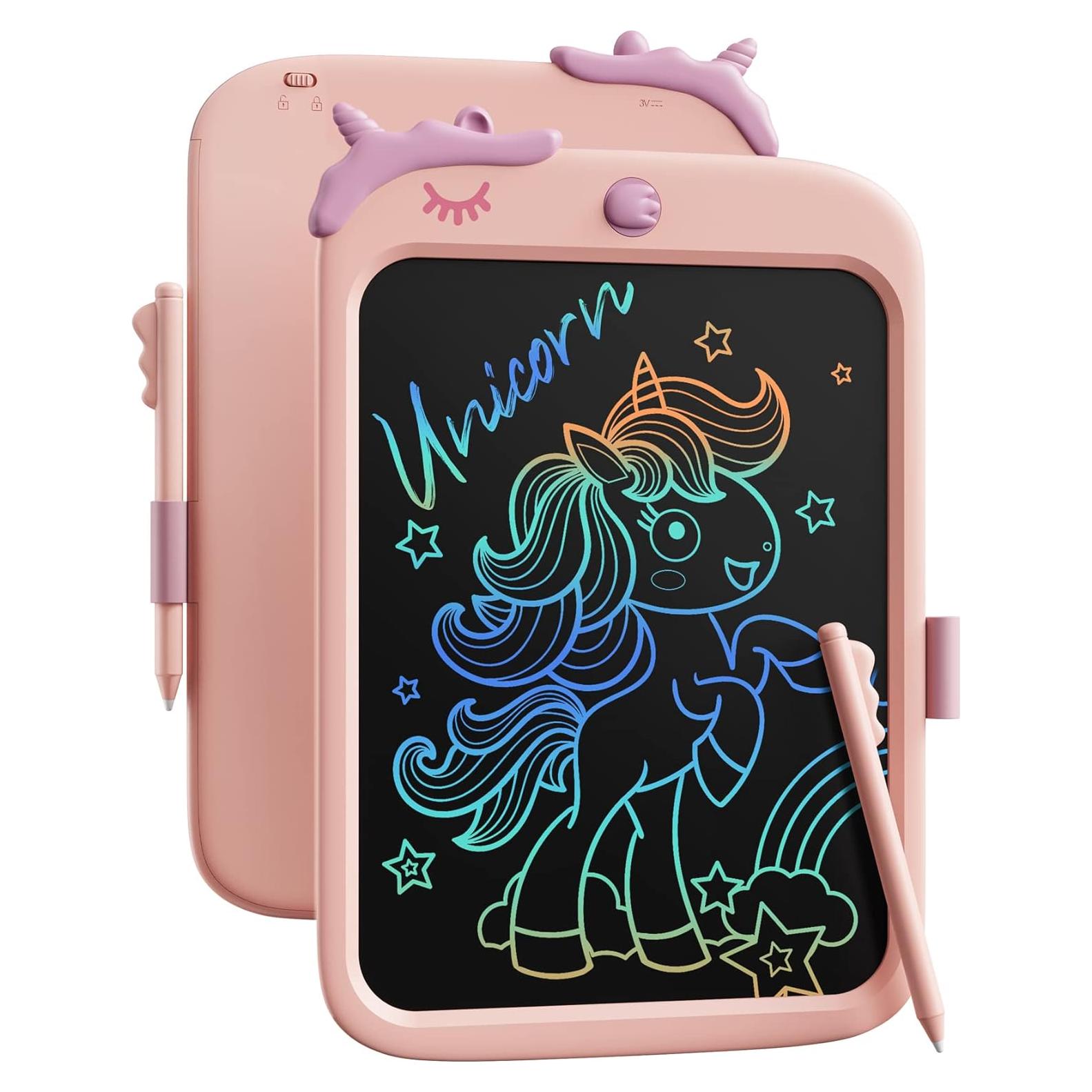 Tableta de Escritura 10" Kikapabi Unicornio Rosa para Niñas