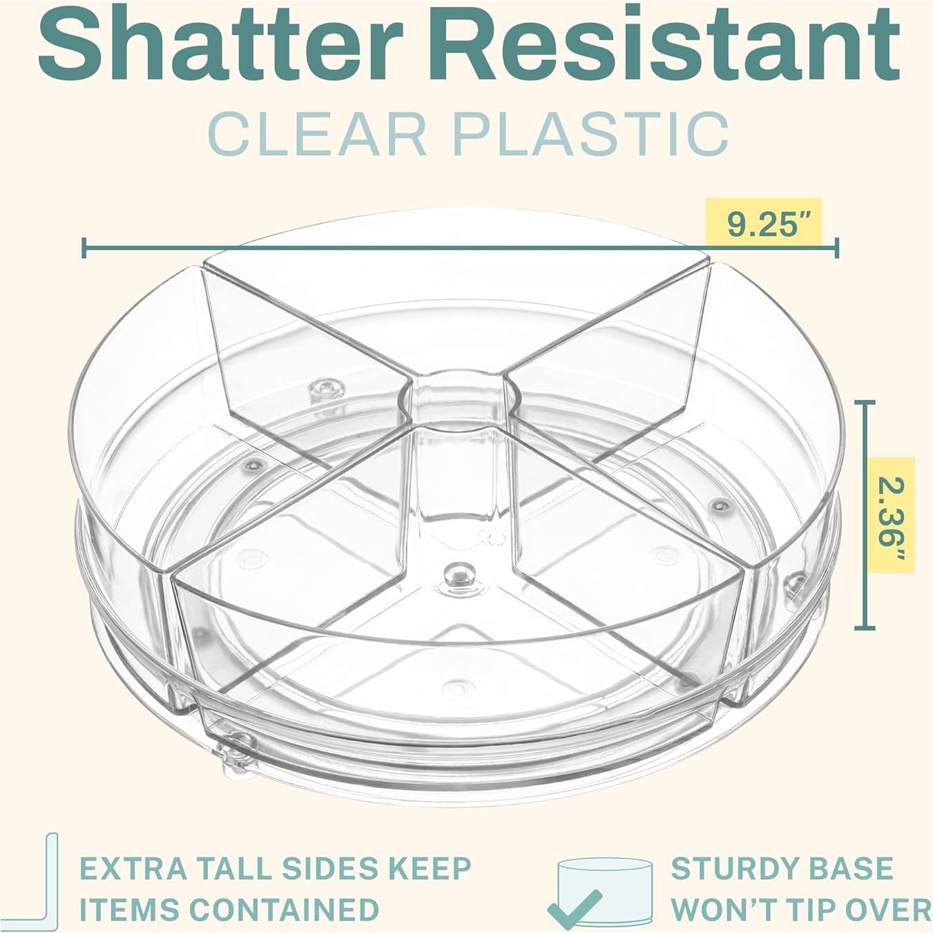 Contenedor Giratorio de Alimentos Home Intuition 22.86 cm 4 Bin