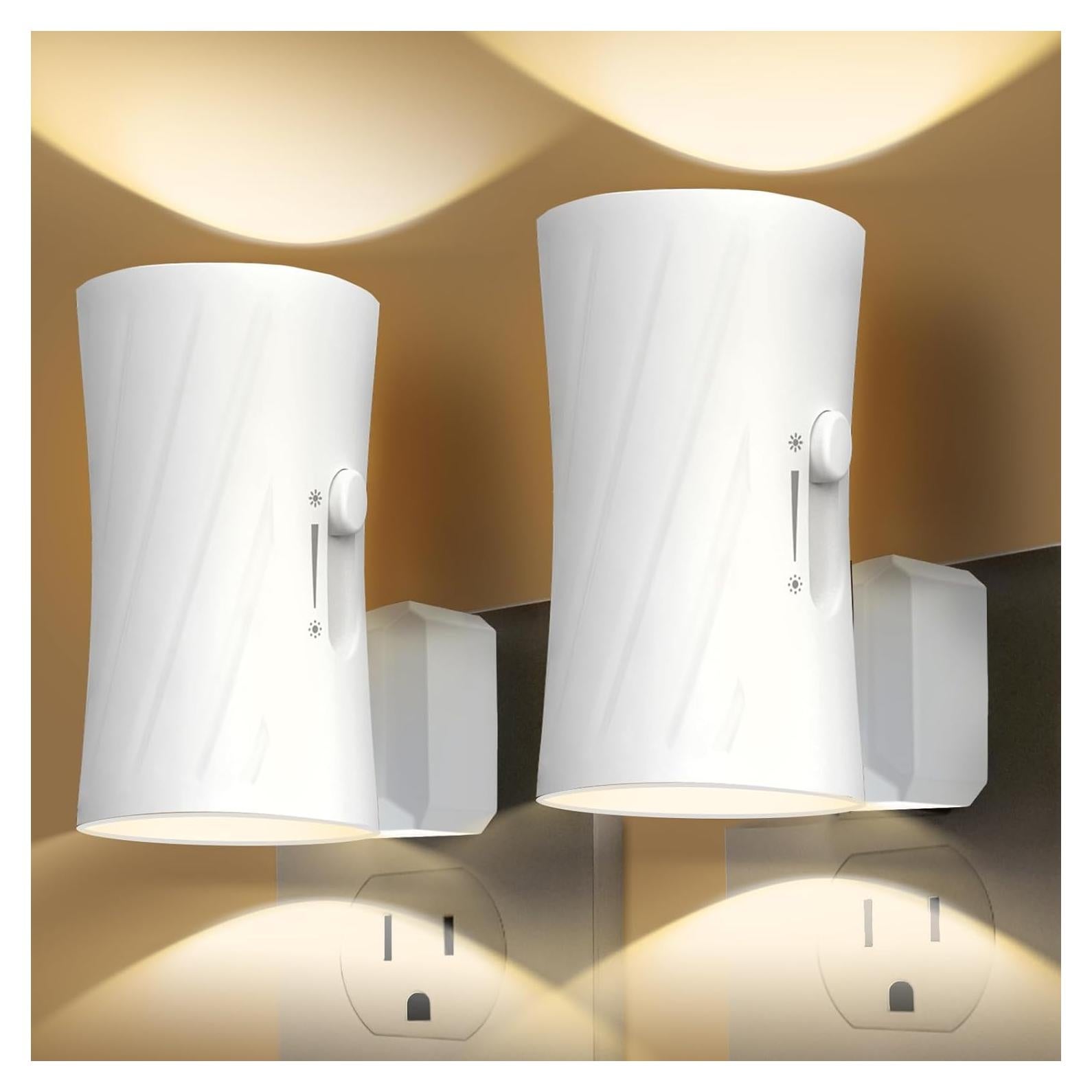 Luz Nocturna LED Enchufada KKUP2U con Sensor y Brillo Ajustable