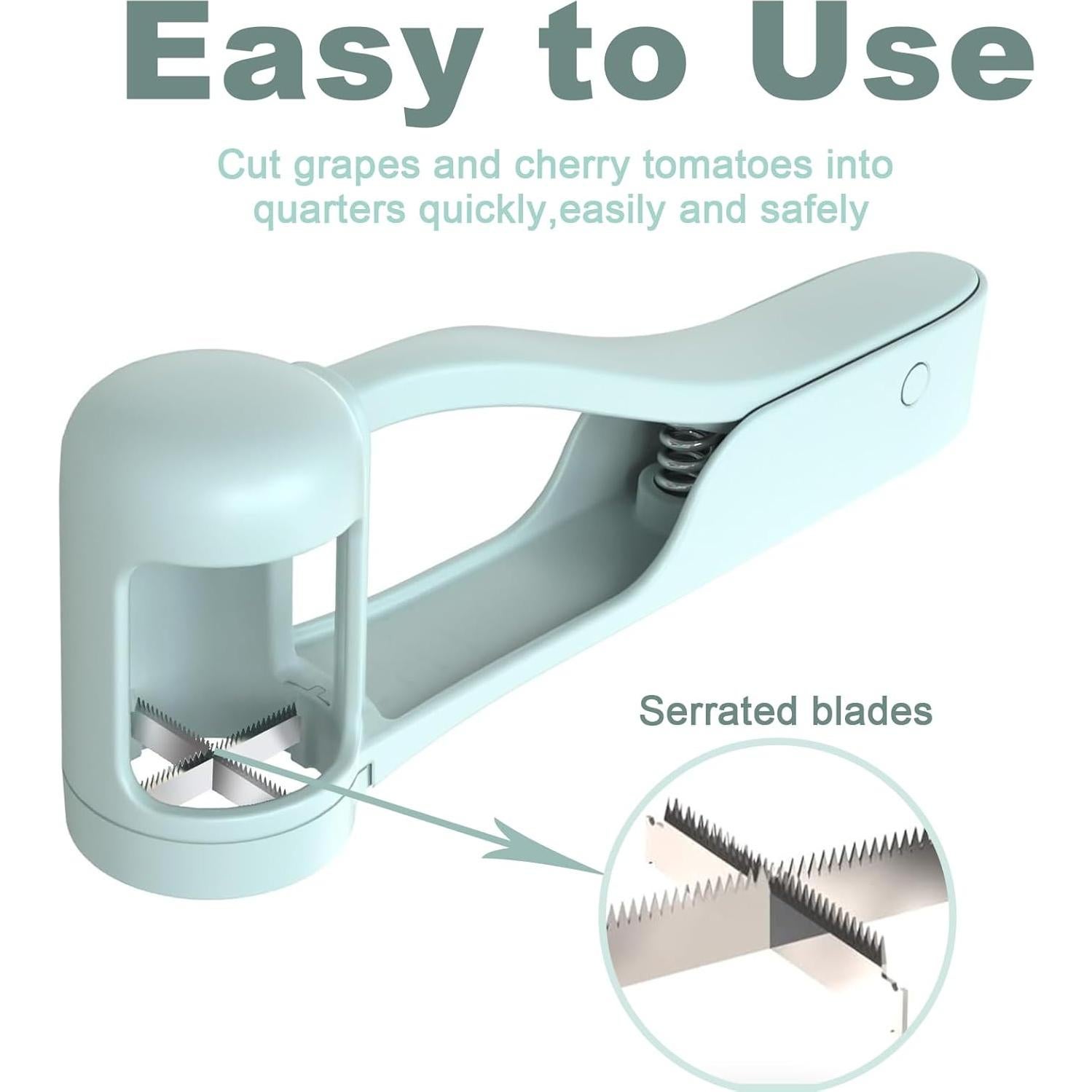 Cortador de Uvas Homnoble Azul con Cuchilla de Acero Inoxidable