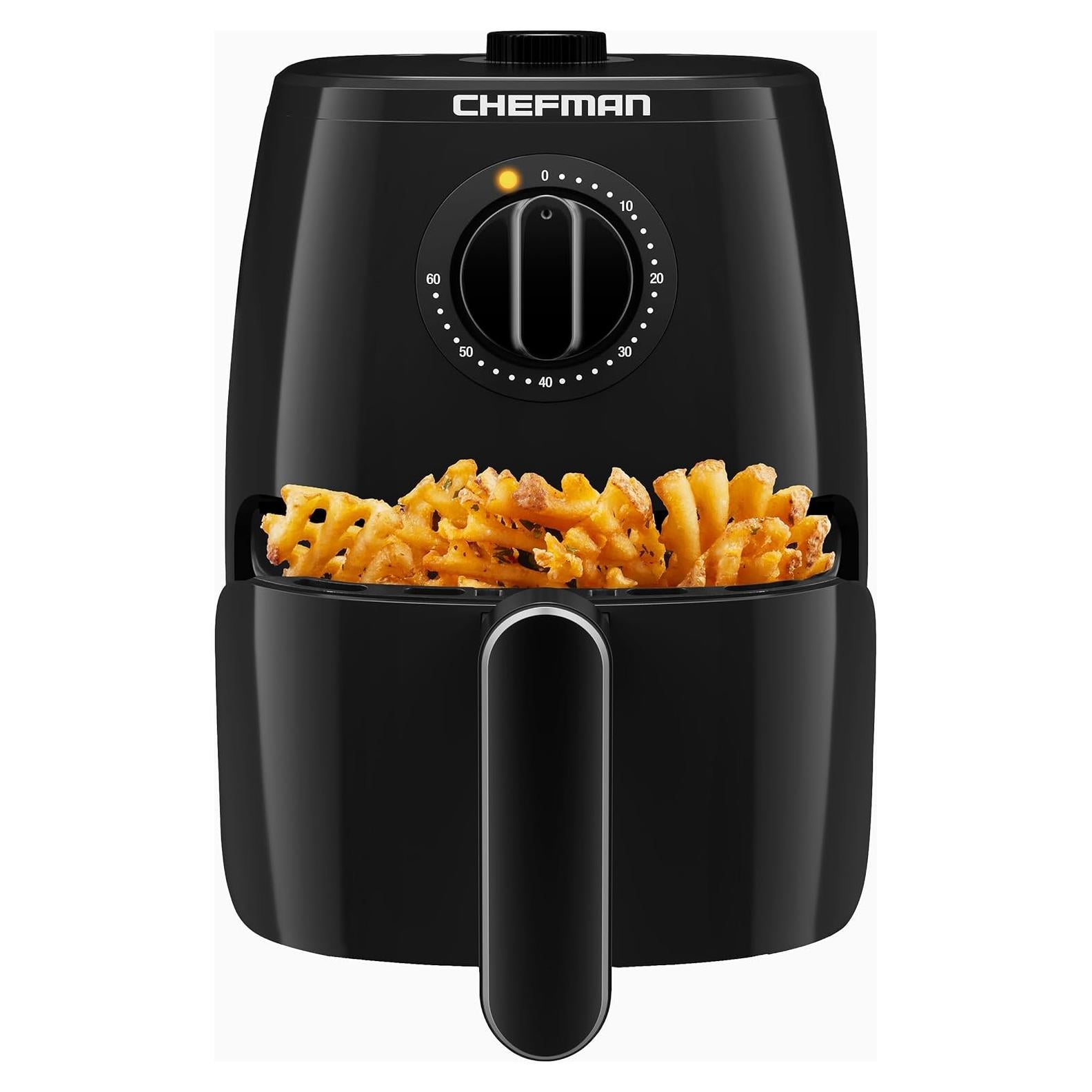 Freidora de Aire Chefman TurboFry 2 Cuartos Negra - 1000W