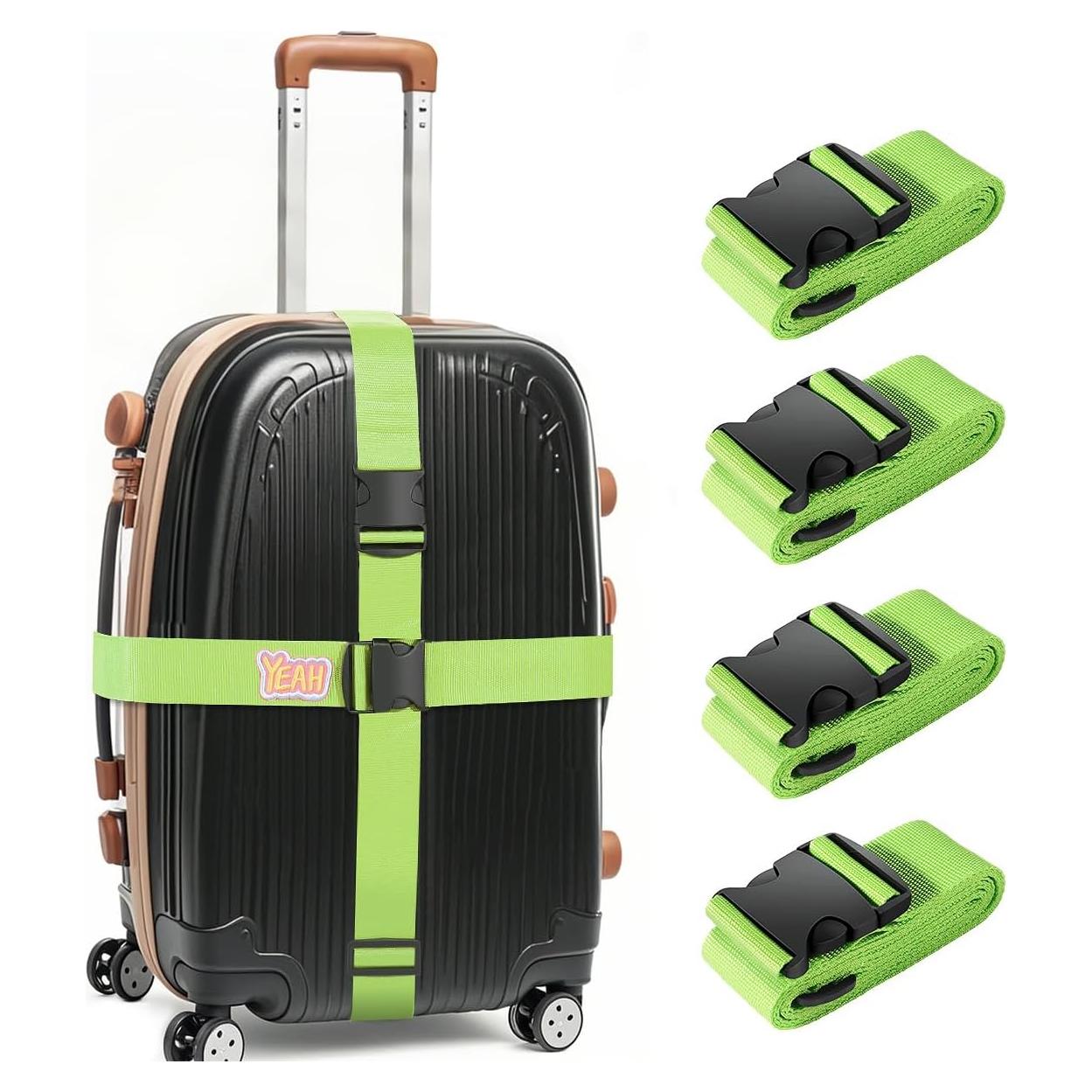 Correas de Equipaje Ajustables SpiralScgv - 4 Colores Brillantes