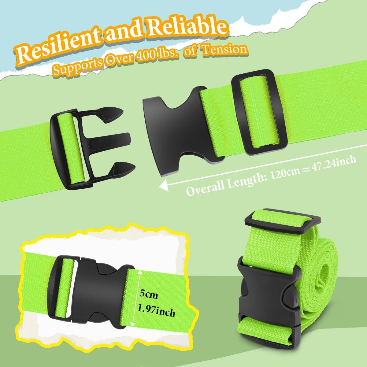 Correas de Equipaje Ajustables SpiralScgv - 4 Colores Brillantes