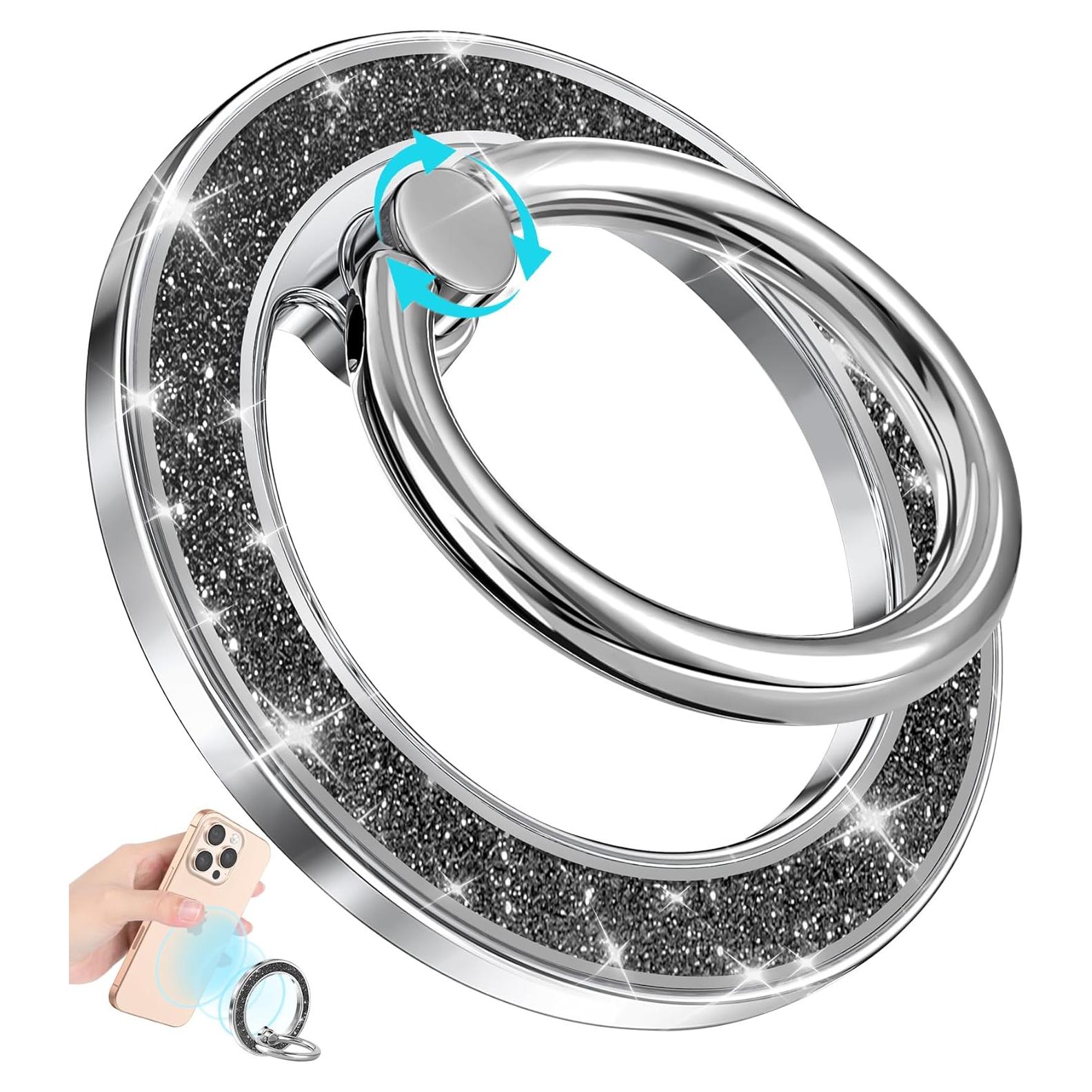 Soporte Magnético para Teléfono LISEVO - Anillo de Dedo Negro