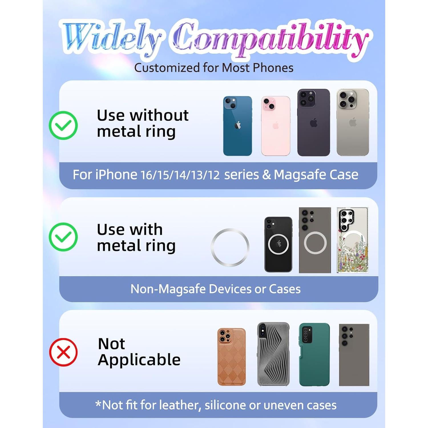 Soporte Magnético para Teléfono LISEVO - Anillo de Dedo Negro