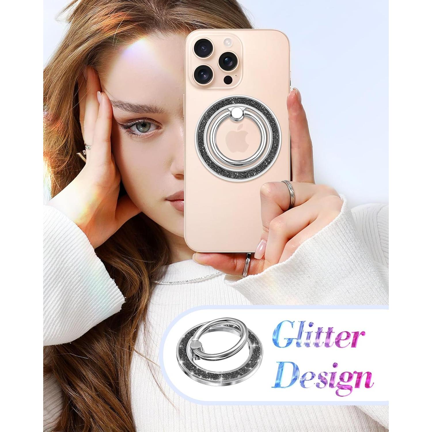 Soporte Magnético para Teléfono LISEVO - Anillo de Dedo Negro