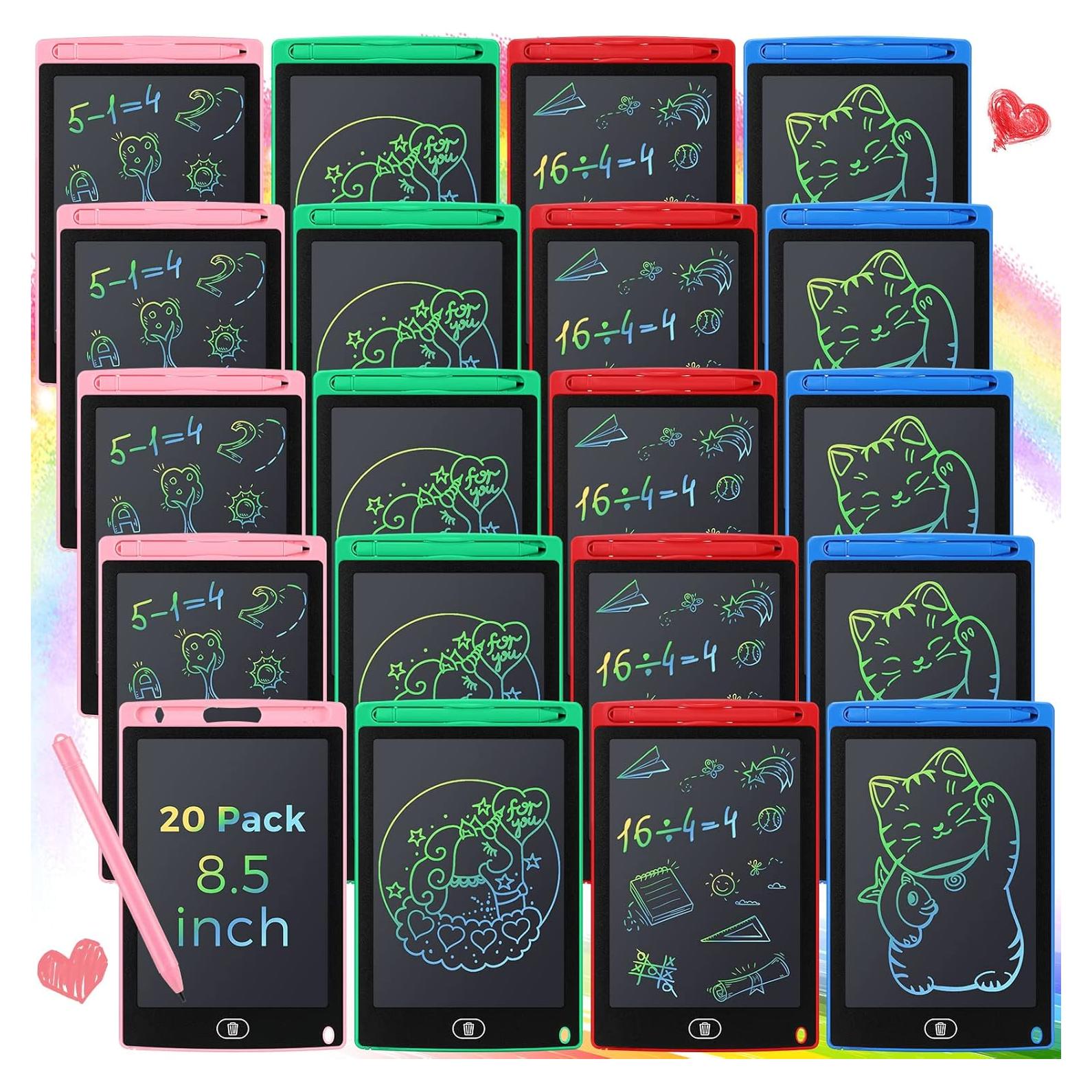 Zhehao 20 Tableros de Escritura LCD 21.5 cm para Niños