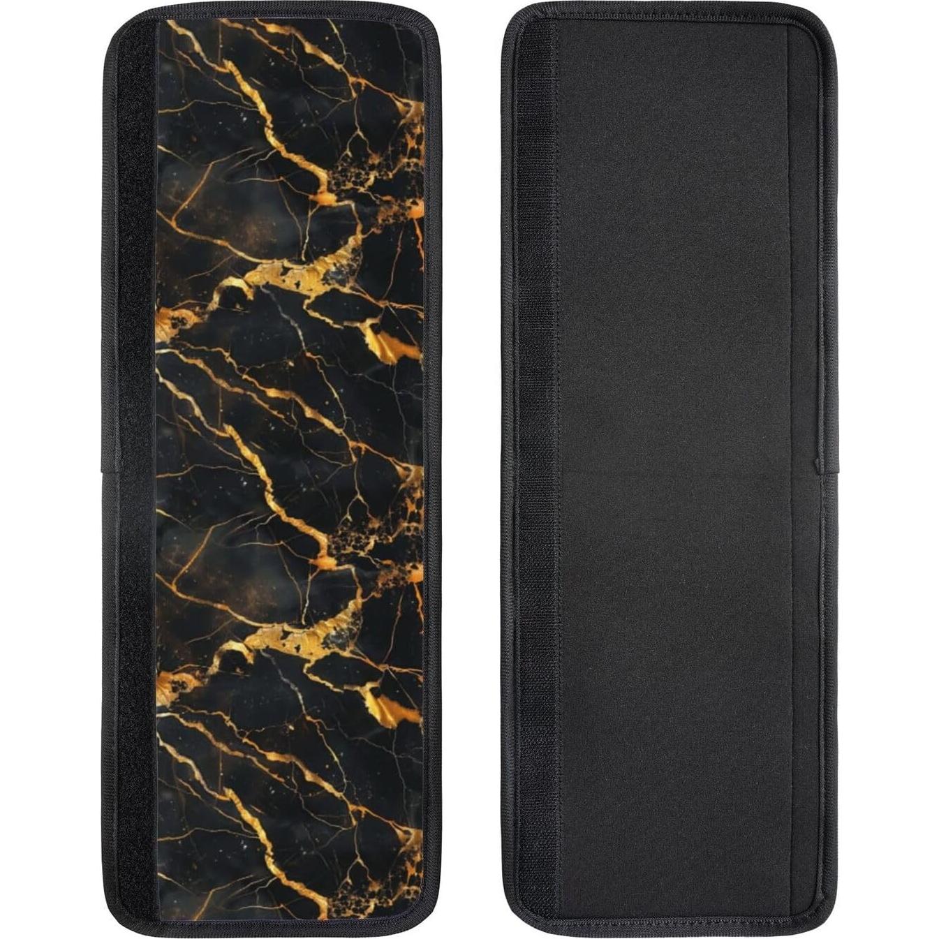 4 Cubiertas de Mango Neopreno NeuKim 40x14cm Mármol Negro Dorado