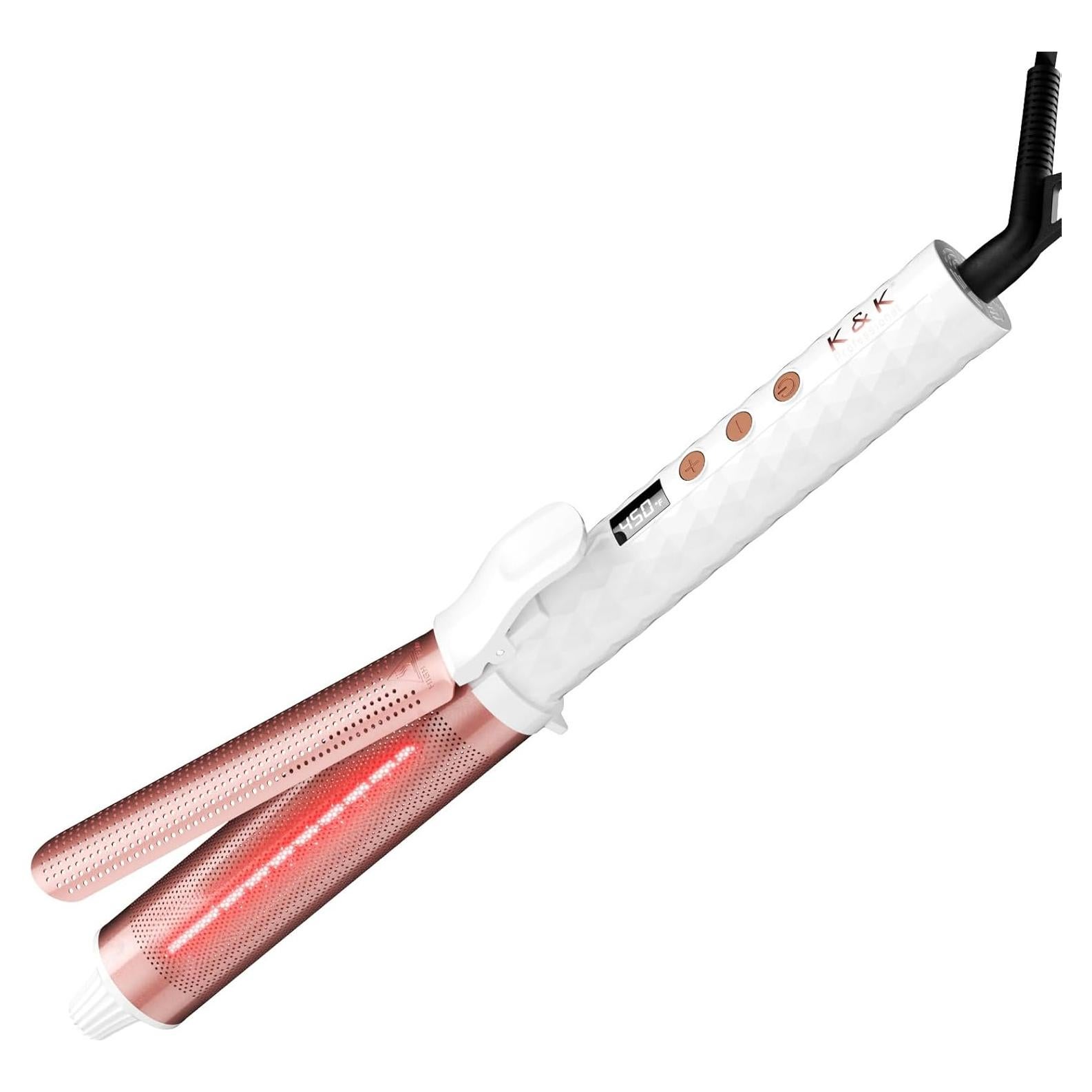 Rizador de Cabello Infrarrojo K&K 1.5" (3.81 cm) Cerámica
