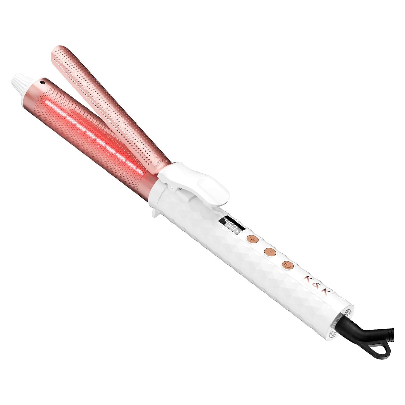 Rizador de Cabello Infrarrojo K&K 1.25" Cerámica Turmalina