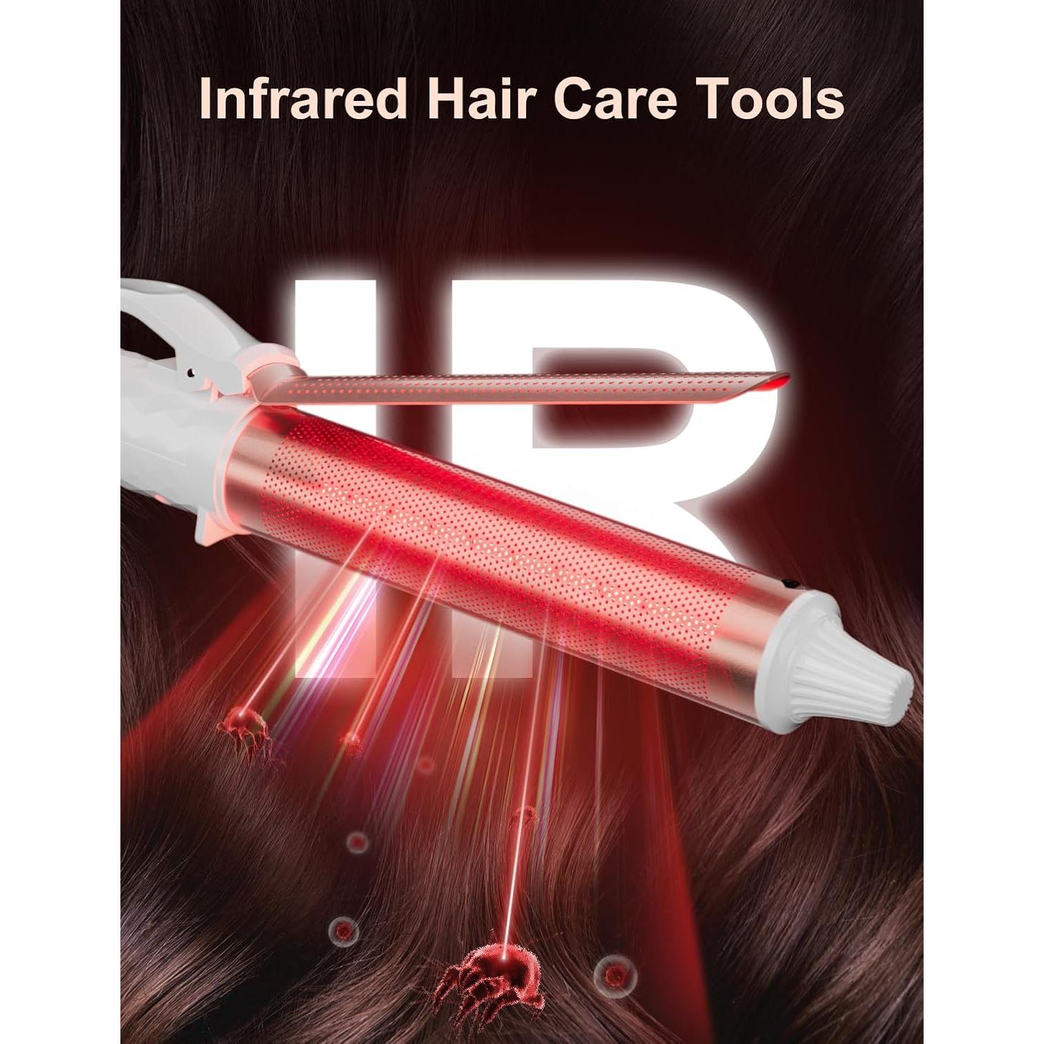 Rizador de Cabello Infrarrojo K&K 1.25" Cerámica Turmalina