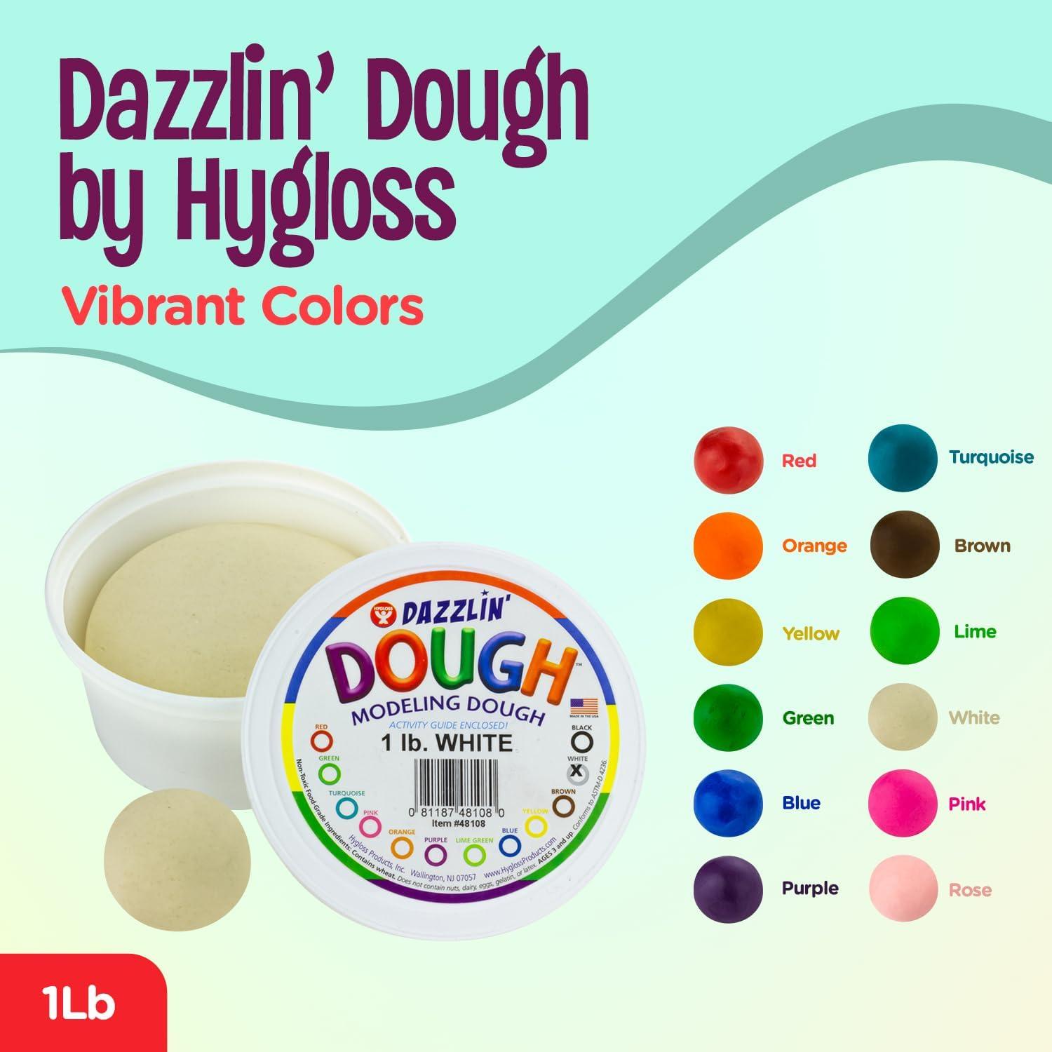 Masa para Modelar Hygloss Dazzlin' Blanca 0,45 kg No Tóxica