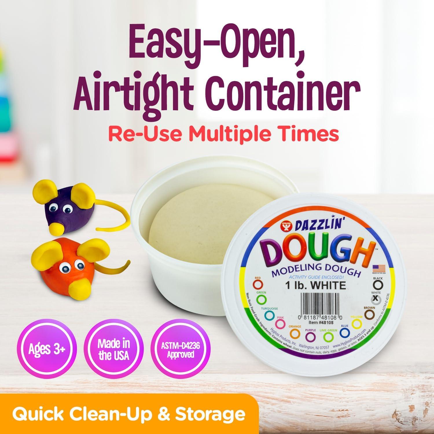 Masa para Modelar Hygloss Dazzlin' Blanca 0,45 kg No Tóxica